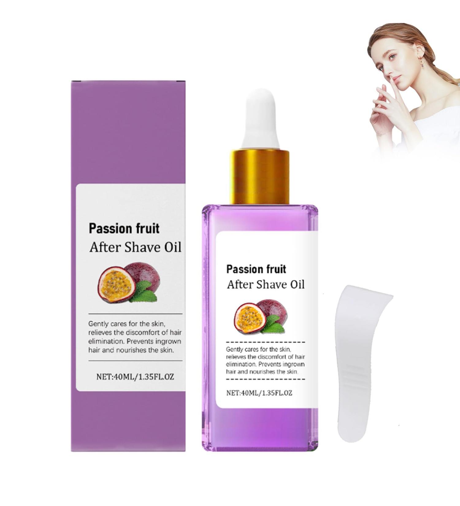 Passion fruit Shave Care Set Includes After Shave Oil Pre-Shave Scrub & Luxury Shave Butter Huile de Rasage Homme Huile Post Epilation with Hyaluronic Acid & Peptides - Buy Online on GoSupps.com