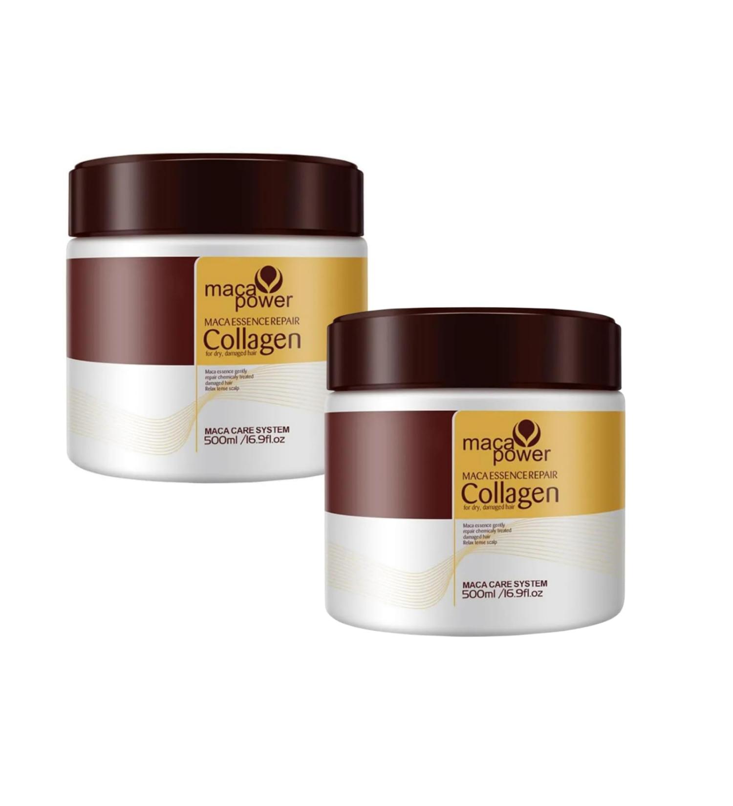 Karseell Collagen Hair Mask 16.9 Oz 500ml Hair Collagen Treatment Natural Argan Oil Hair Mask Deep Repair Conditioning Treatment Collagen Hair Mask Essence for Dry Damaged Hair All Hair Types 2PC - Buy Online on GoSupps.com