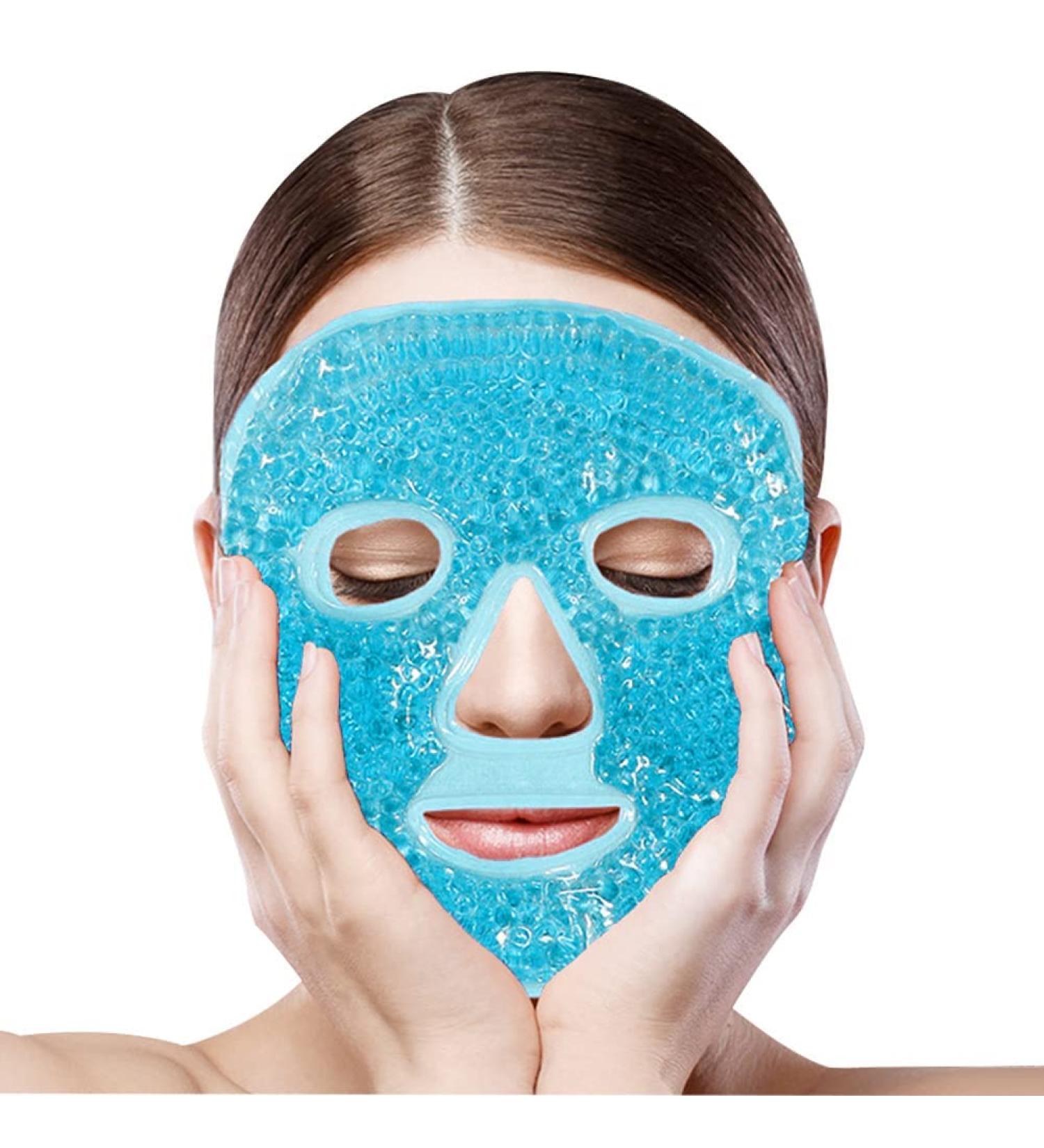 Cold Face Eye Mask â€“ Reduce Puffy Eyes & Dark Circles | Gel Beads HotCold Compress for Spa & Skin Care - Buy Online on GoSupps.com