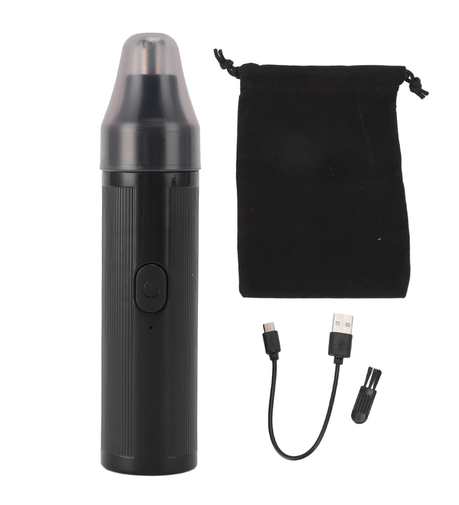 USB Rechargeable Electric Nose Hair Trimmer - Stylish Efficient Hair Removal for Home & Travel - Buy Online on GoSupps.com