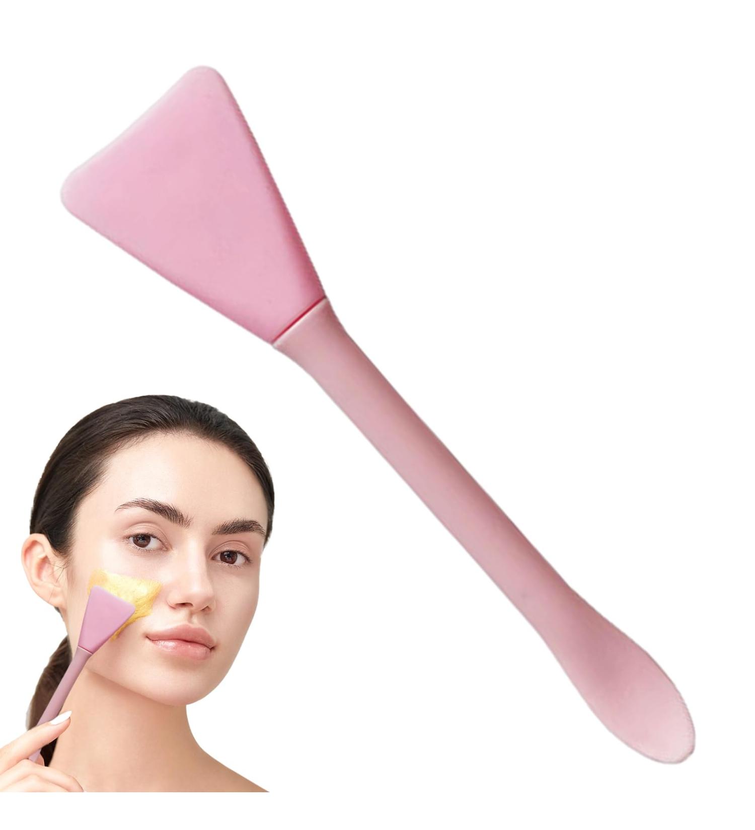 Face Brush Applicator Double Head Skincare Spatula Face Brush Reusable Clay Face Applicator Multifunctional Facial Tools Flexible Skin Care Tool for Clay Face Pink - Buy Online on GoSupps.com