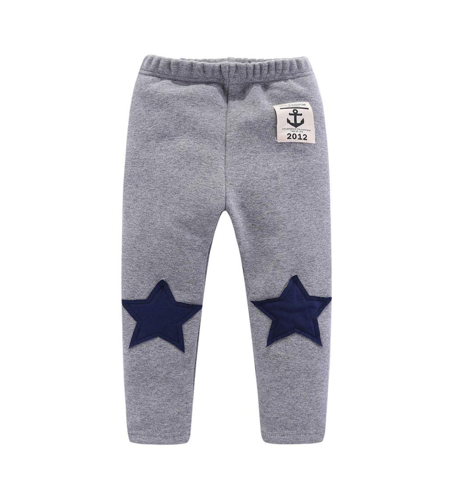 Mud Kingdom Little Boys Fleece Pants 6-7 Years Stars Gray | Warm Winter Tight Fit - Buy Online on GoSupps.com