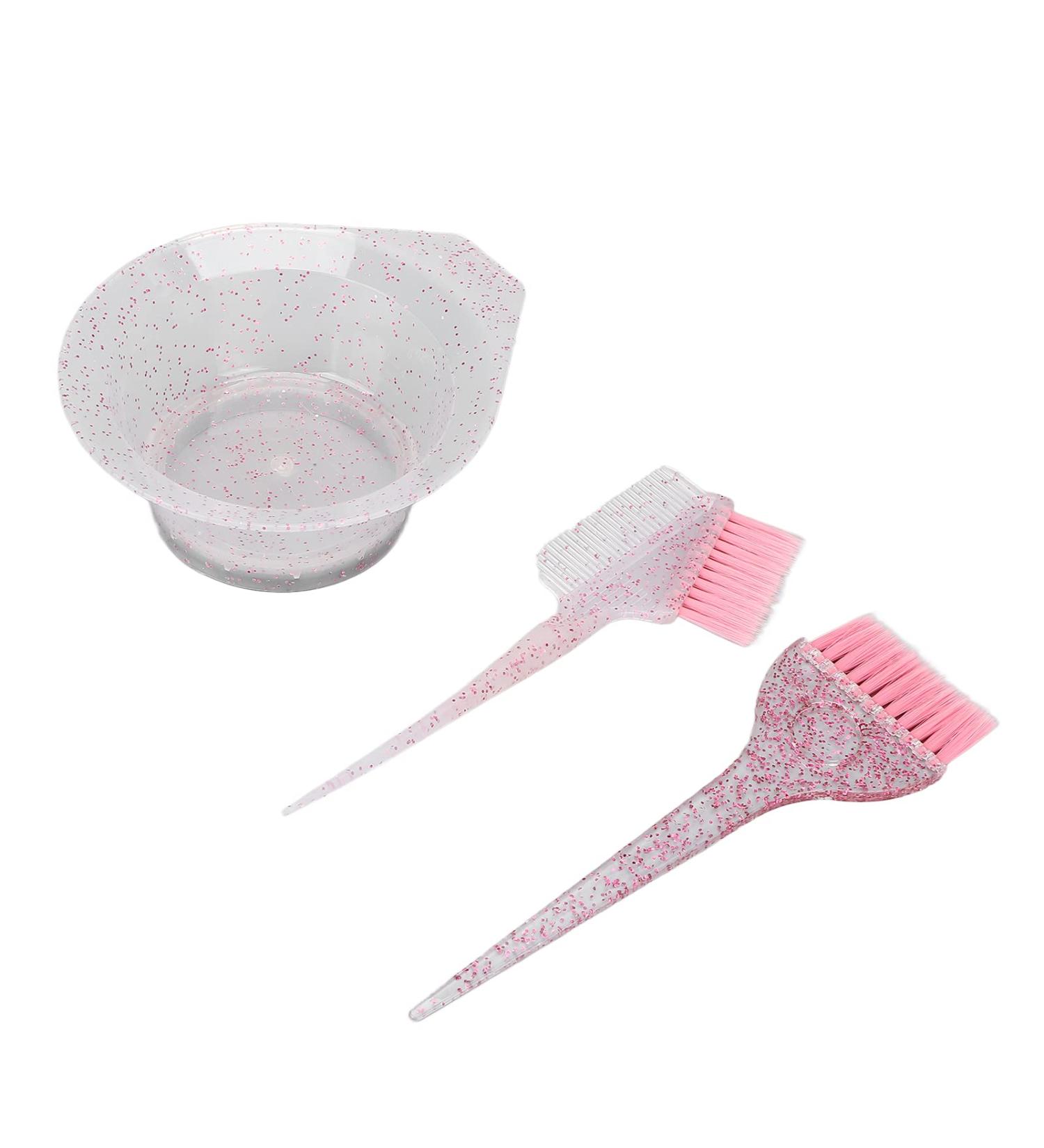 Hair Dye Brush Set - Ergonomic Handle 3 Pack for Home Use (Pink) | Perfect for Vibrant Color Application - Buy Online on GoSupps.com