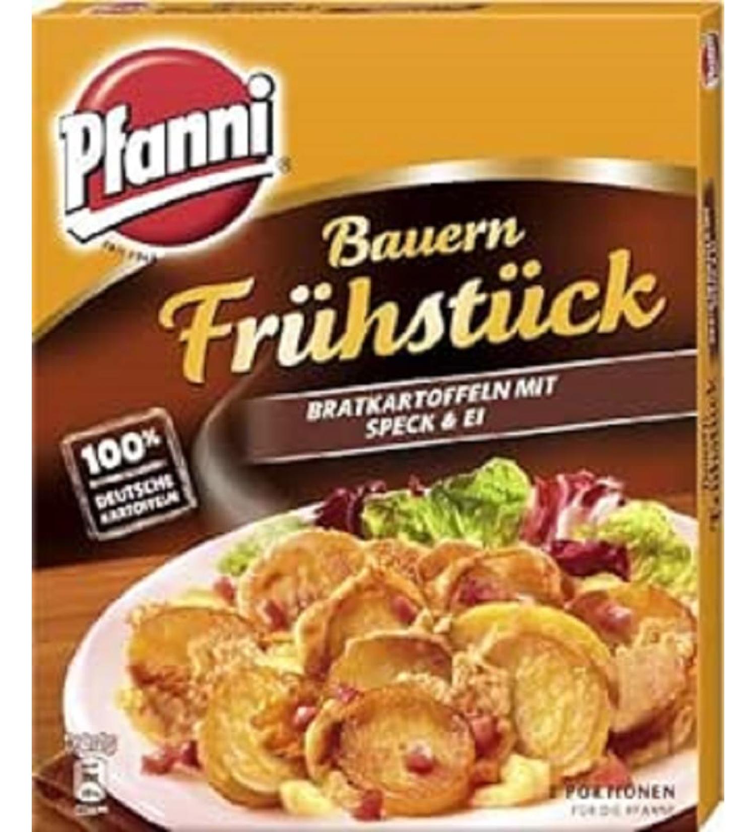 Pfanni potato ready meal farmer's breakfast fried potatoes with bacon & egg 100% German potatoes 10x400 g