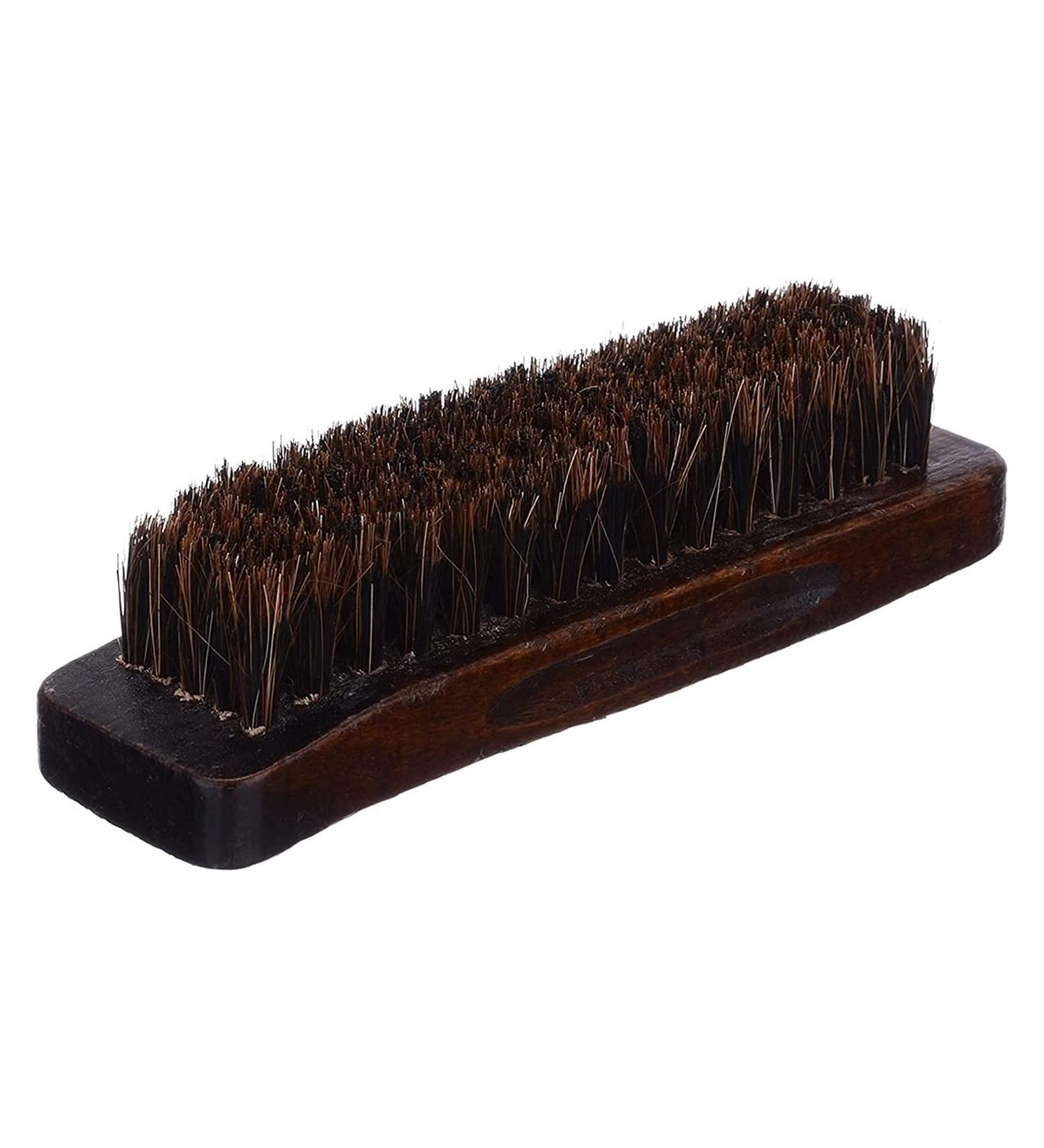 Home Shoes Brushes Wooden Handle Natural Mane Horsehair Shoe Polish Polishing Cleaning Brush Tool Household Cleaning Shoe Brush Bathroom Tool Brush Onecolor - Buy Online on GoSupps.com