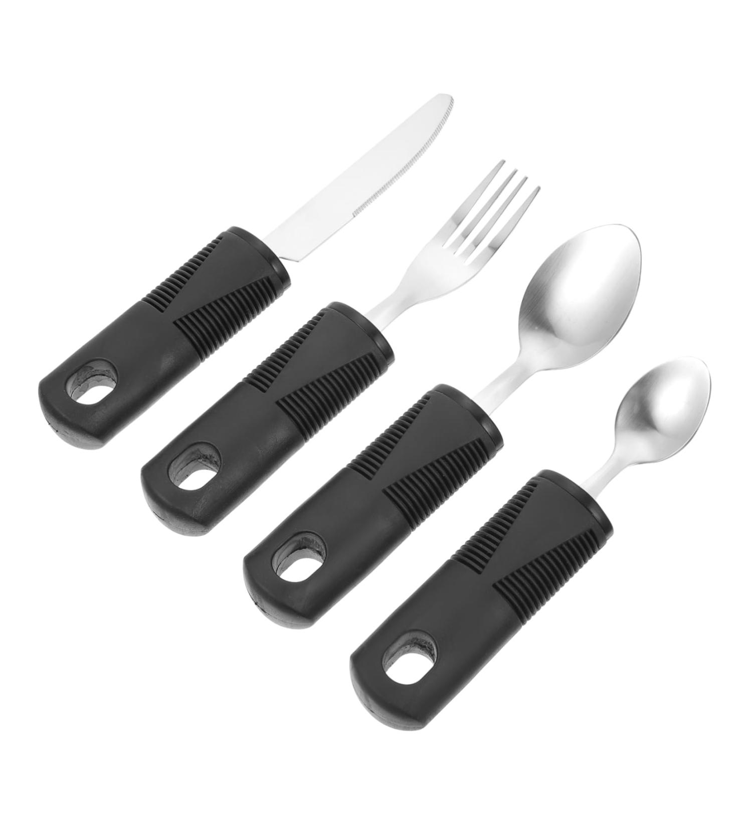 Shop 1 Set Kids Tableware & Cutlery - Reusable Utensils Dessert Spoons Gloves & Forks for Elderly - Portable Accessories - Buy Online on GoSupps.com