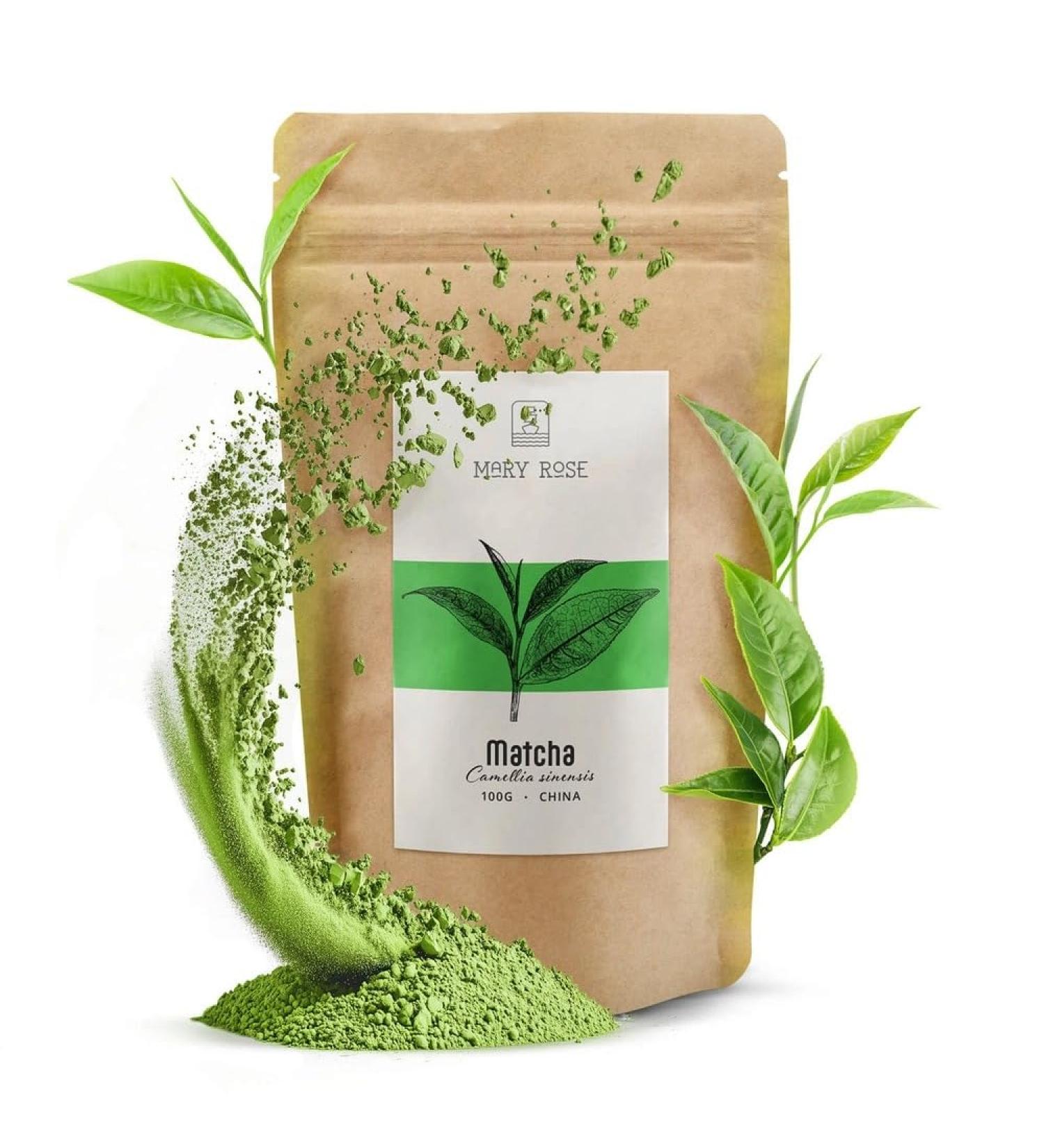 Mary Rose Matcha culinaire 100g - Th vert en poudre Th vert matcha de Chine Sans additifs Source de th ine Stimulation naturelle - Buy Online on GoSupps.com