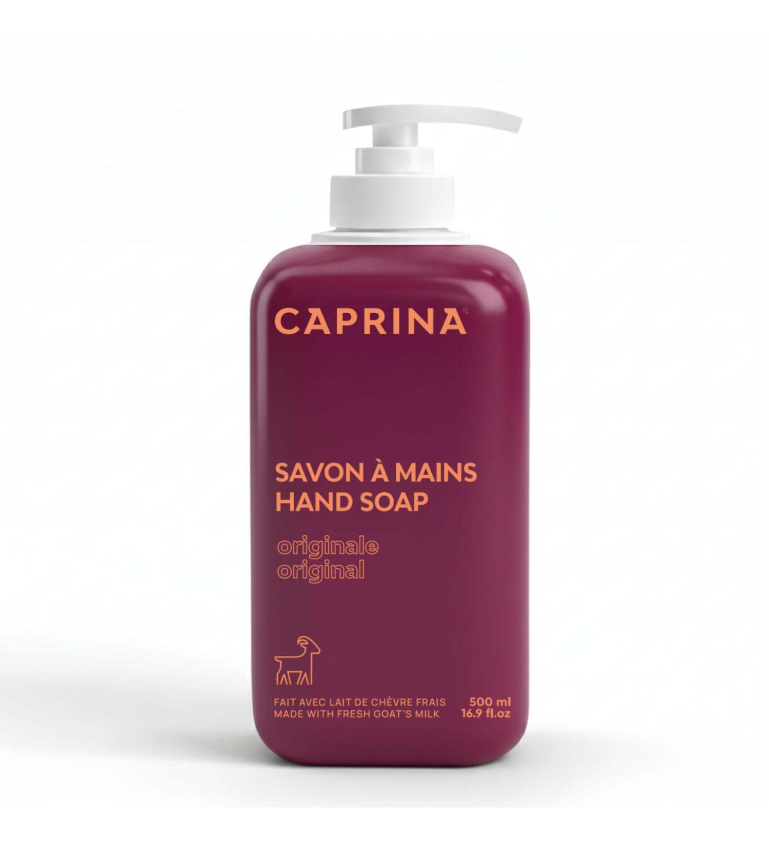 Caprina Liquid Hand Soap, Fresh Goat s Milk, 500 ml, Original Formula, Gentle Daily Cleanser for Hands Original 500 ml (Pack of 1) - Buy Online on GoSupps.com