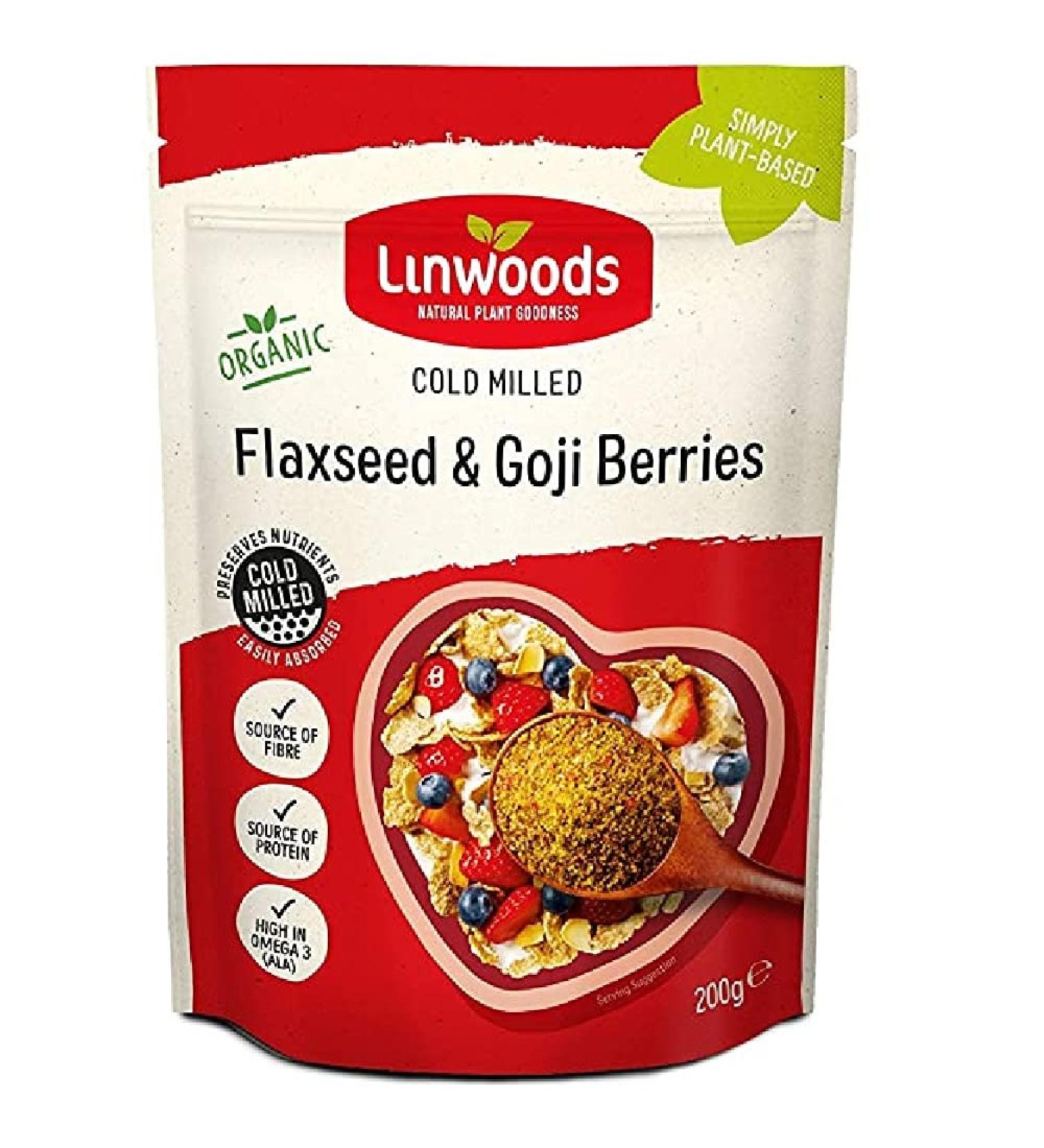 (3 PACK) - Linwoods - Milled Flaxseed & Goji | 200g | 3 PACK BUNDLE - Buy Online on GoSupps.com