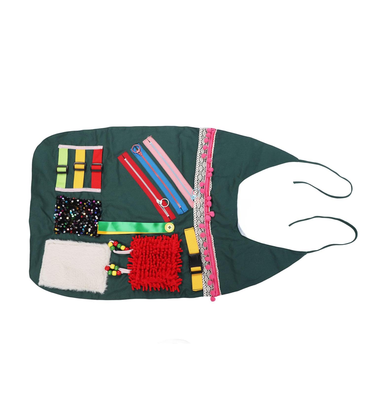 Generic Alzheimers Activity Apron Sensory Apron Training Relaxation Cotton Calming Relieves Anxiety for Home - Buy Online on GoSupps.com