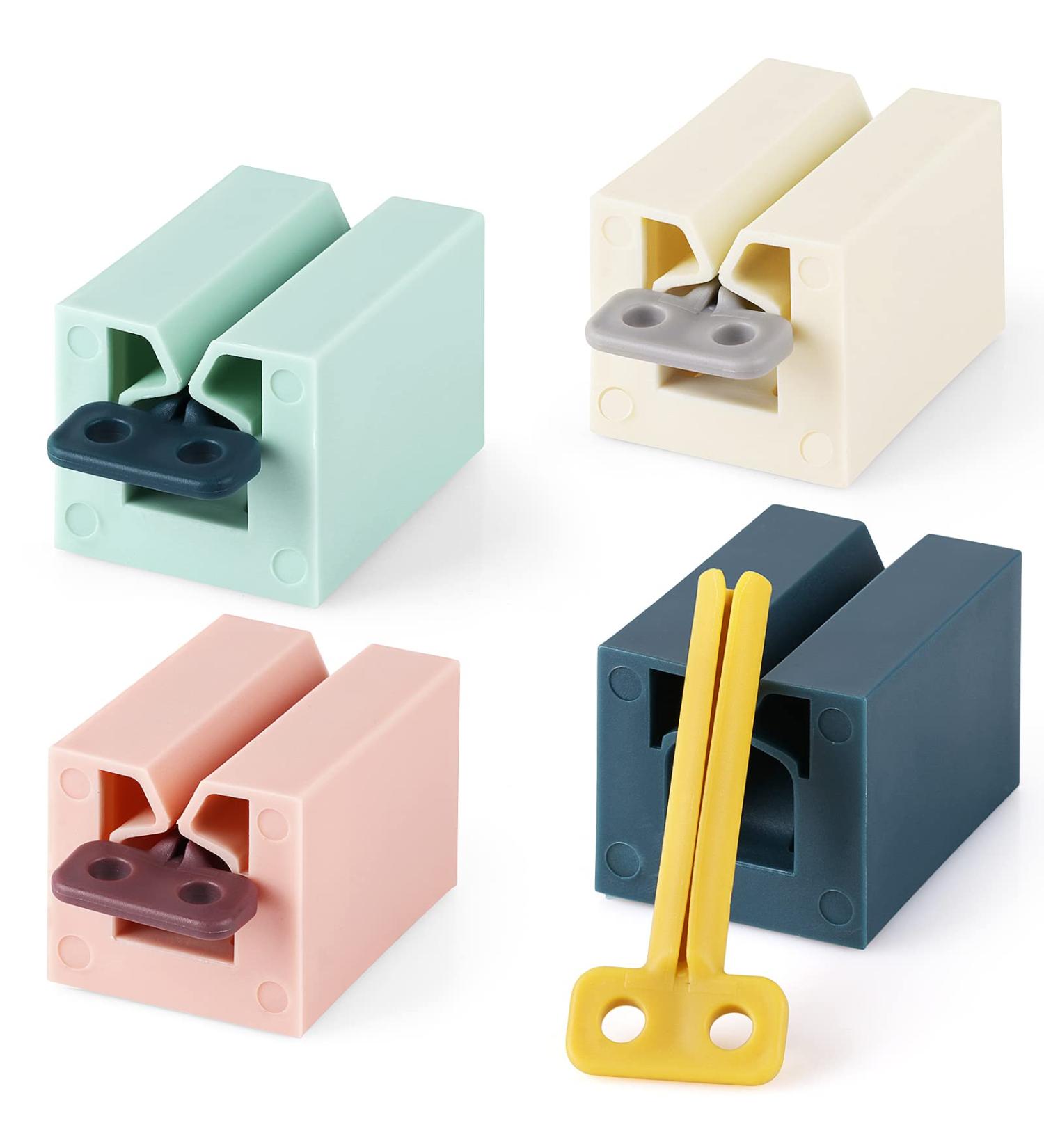 Set of 4 Waenerec Rolling Toothpaste Squeezer - Bathroom Organizer and Tube Squeezer Tool for Toothpaste, Lotion, and Ointment - Buy Online on GoSupps.com