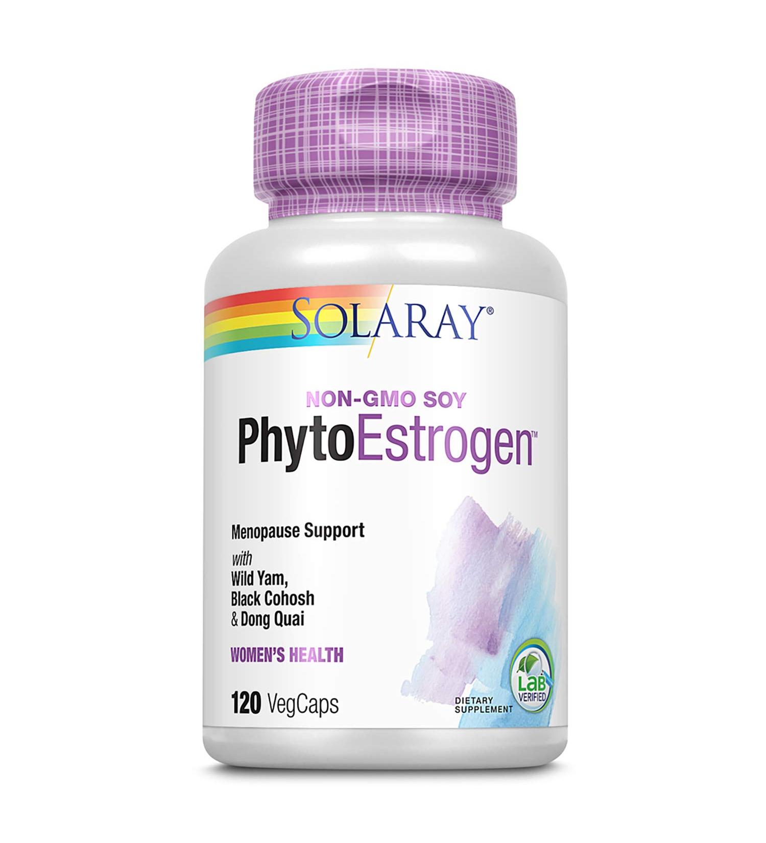 Solaray Phytoestrogen Supplement - 120 Count - Buy Online on GoSupps.com