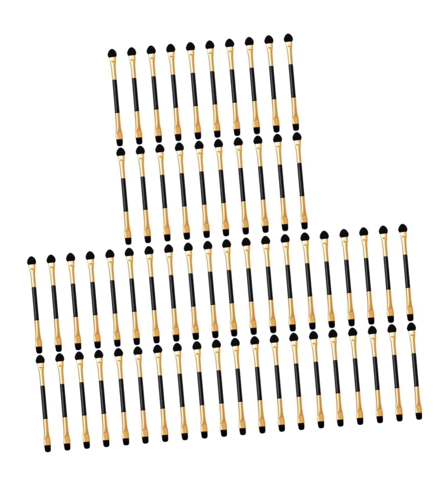 FOMIYES 60 Pcs Eye Shadow Makeup Brush Make up Brush Precision Eyeshadow Brush Eye Makeup Brush 12.50X0.50X0.50CMx3pcs Goldenx3pcs - Buy Online on GoSupps.com