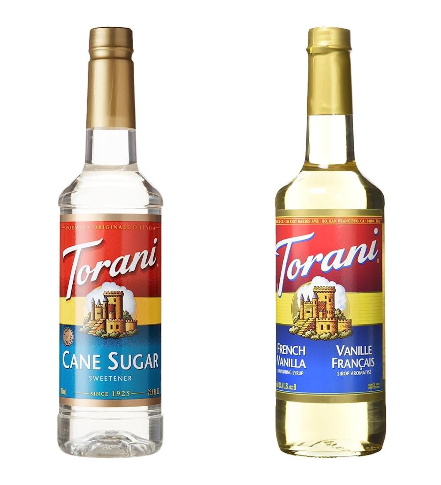 Torani Syrup Cane Sugar Sweetener 25.4 Ounces & French Vanilla Flavour Syrup 750ml Grocery+ French Vanilla Syrup - Buy Online on GoSupps.com