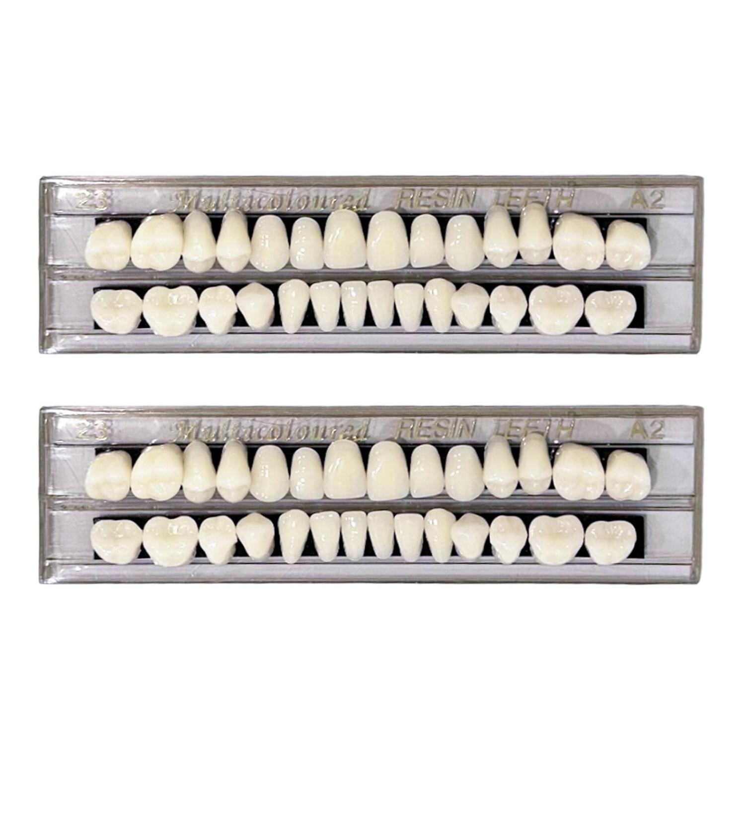 Euppsiiu 2-Piece Acrylic Resin False Teeth Veneers - Cosmetic Tooth Covers & Temporary Dental Prosthesis - Buy Online on GoSupps.com
