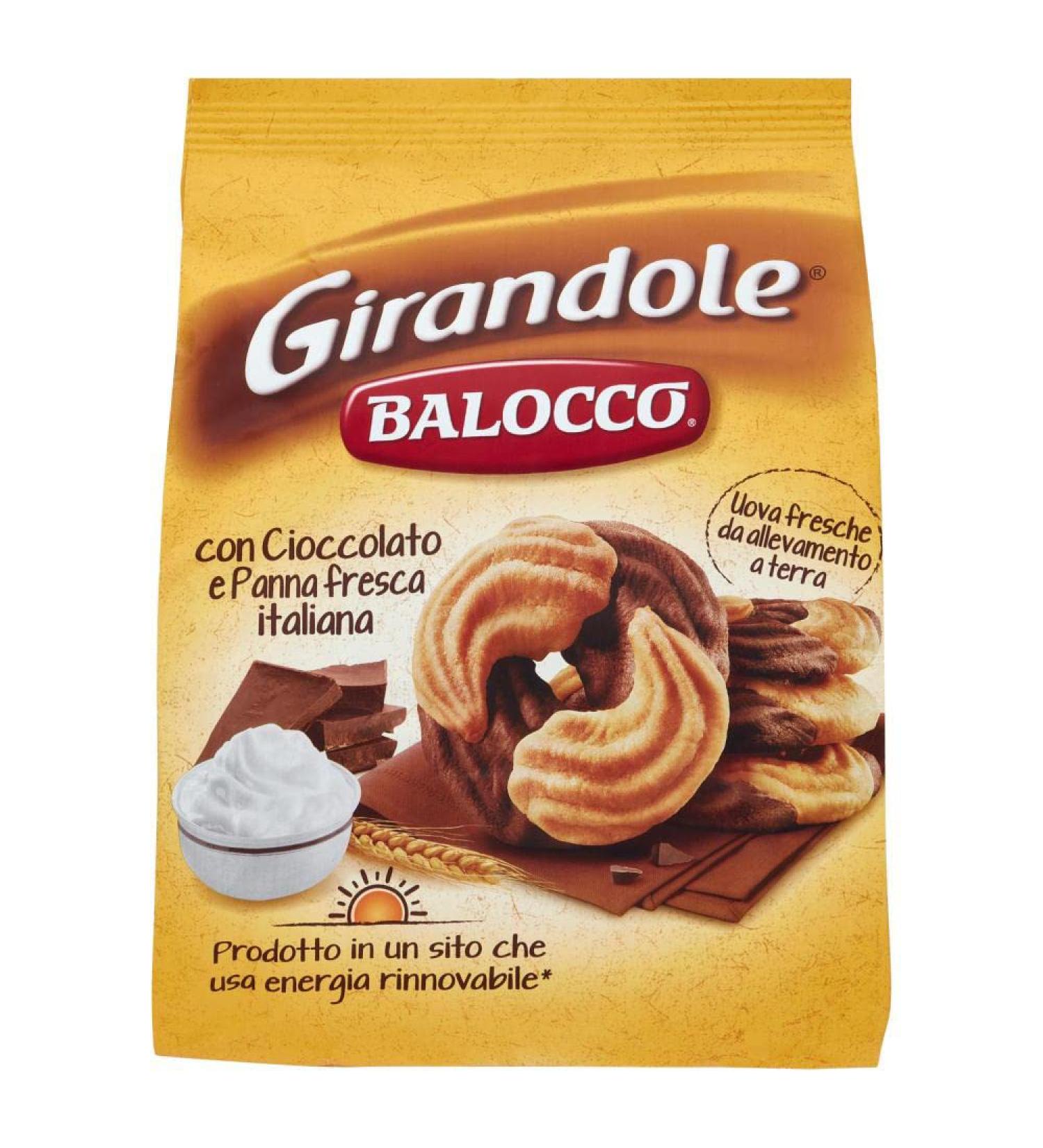  Balocco Balocco Girandole Chocolate and Cream Biscuits 350g - Buy Online on GoSupps.com