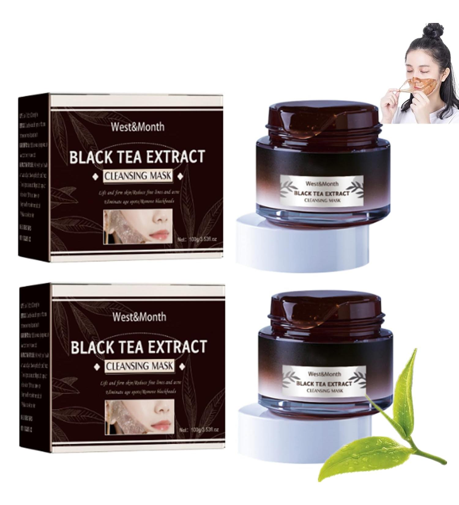 Buy Soly Black Tea Face Mask - Peel Off & Blackhead Removal - 2PC Skin Care - Buy Online on GoSupps.com
