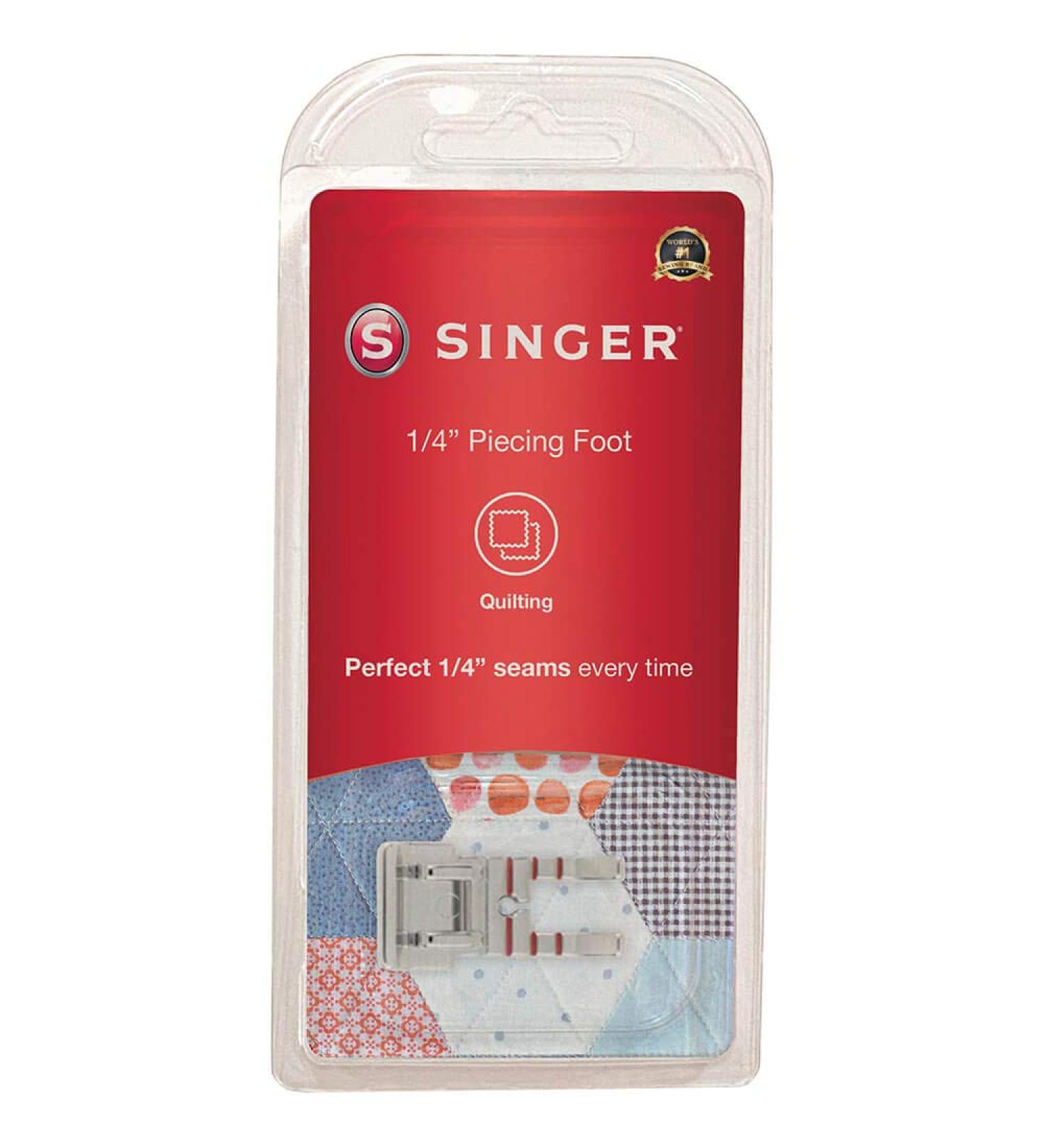 SINGER Quarter Inch Piecing Presser Foot - Perfect Seams for Quilting & Sewing Baby Clothes - Buy Online on GoSupps.com