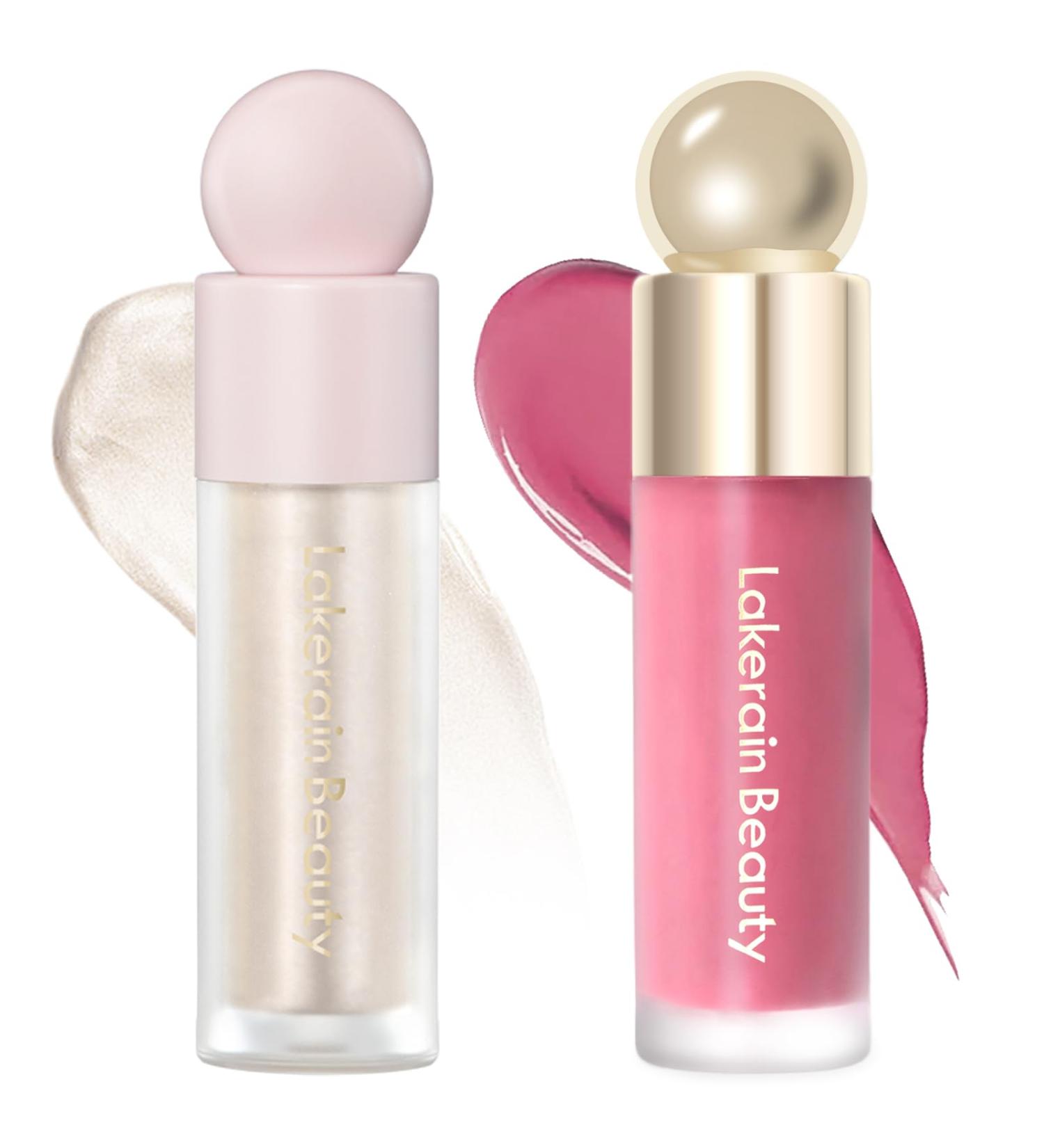 Erinde Liquid Highlighter Makeup - Silky Smooth Cream Illuminator Natural Glossy Finish 2 Pack Cruelty-Free Face Bronzer Stick - Buy Online on GoSupps.com
