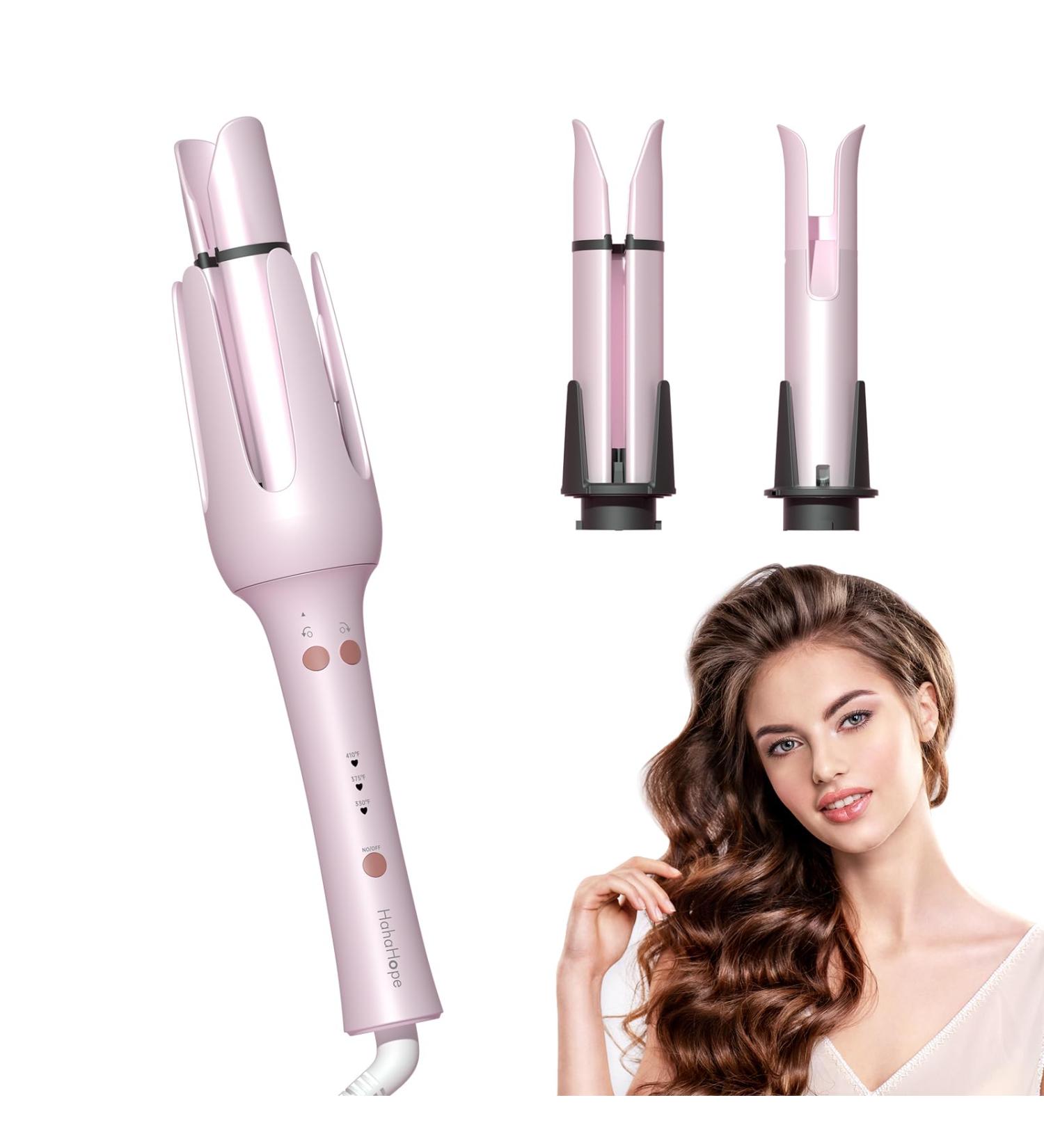 Automatic Curling Iron & Rotating Curling Wand - 1 & 1.25 Inch Barrels Anti-Tangle Auto-Off Dual Voltage Fast Heating for All Hair Types - Buy Online on GoSupps.com