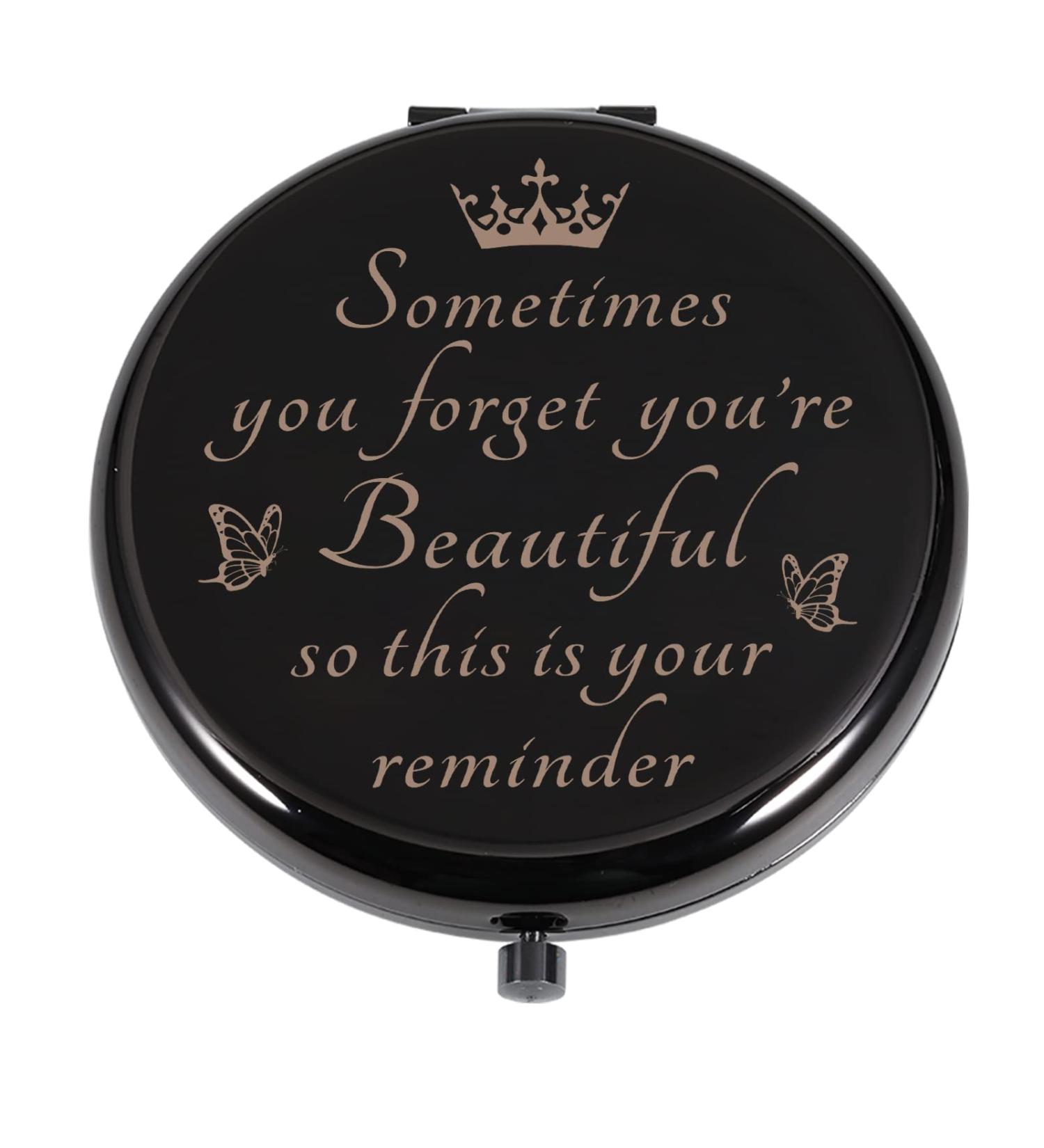 Compact Makeup Mirror - Perfect Valentine's Day Gift for Her - Ideal Stocking Stuffer for Women, Teens, Moms, and Sisters - Buy Online on GoSupps.com