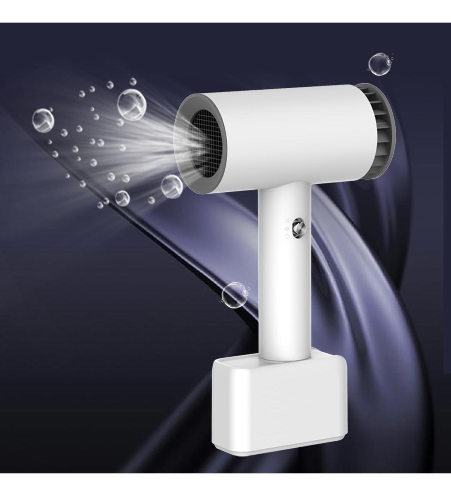 Cordless Hair Dryer Free Standing Rechargeable Blow Dryer with 15600mAh Lithium Battery Hot/Cold Air Portable Travel Hairdryer for Pet Care Hairdressing Oil Painting Drying Tools - Buy Online on GoSupps.com