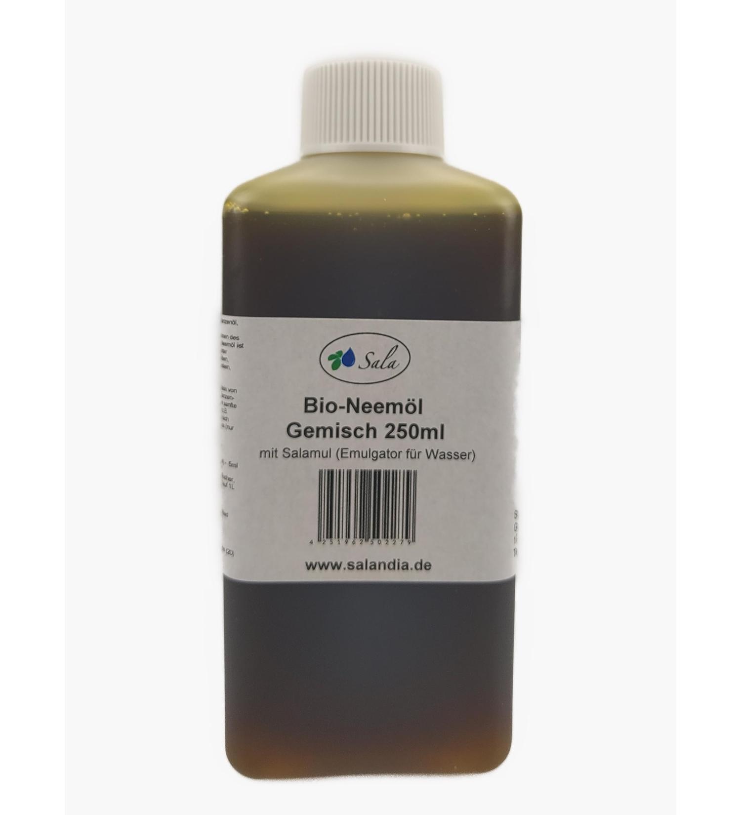 Sala Organic Cold Pressed Neem Oil with Salamul (Replaces Rimulgan) Ready to Use Emulsifier 250ml HDPE - Buy Online on GoSupps.com