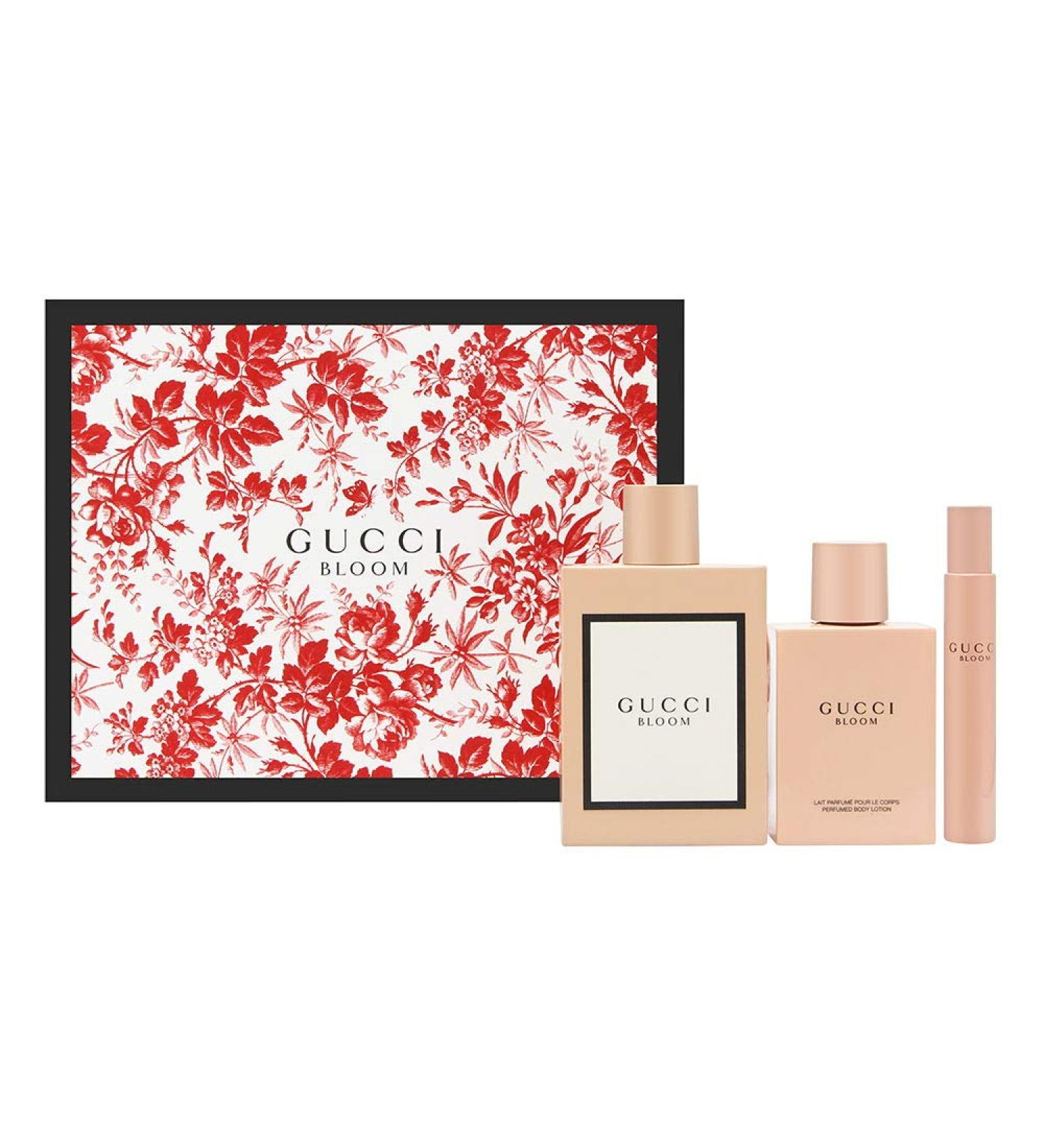 Gucci Bloom for Women 3.3 Ounce Eau De Parfum Spray + 3.3 Ounce Body Lotion + 0.25 Ounce Eau De Parfum Fragrance Pen