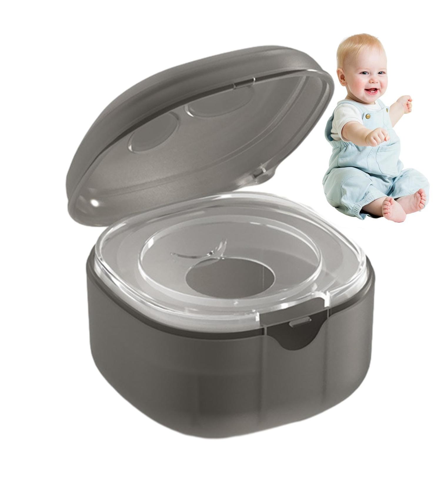 Kirdume Pacifier Organizer Box Stylish & Easy to Clean Dust-Proof Holder for Travel - Gray - Buy Online on GoSupps.com