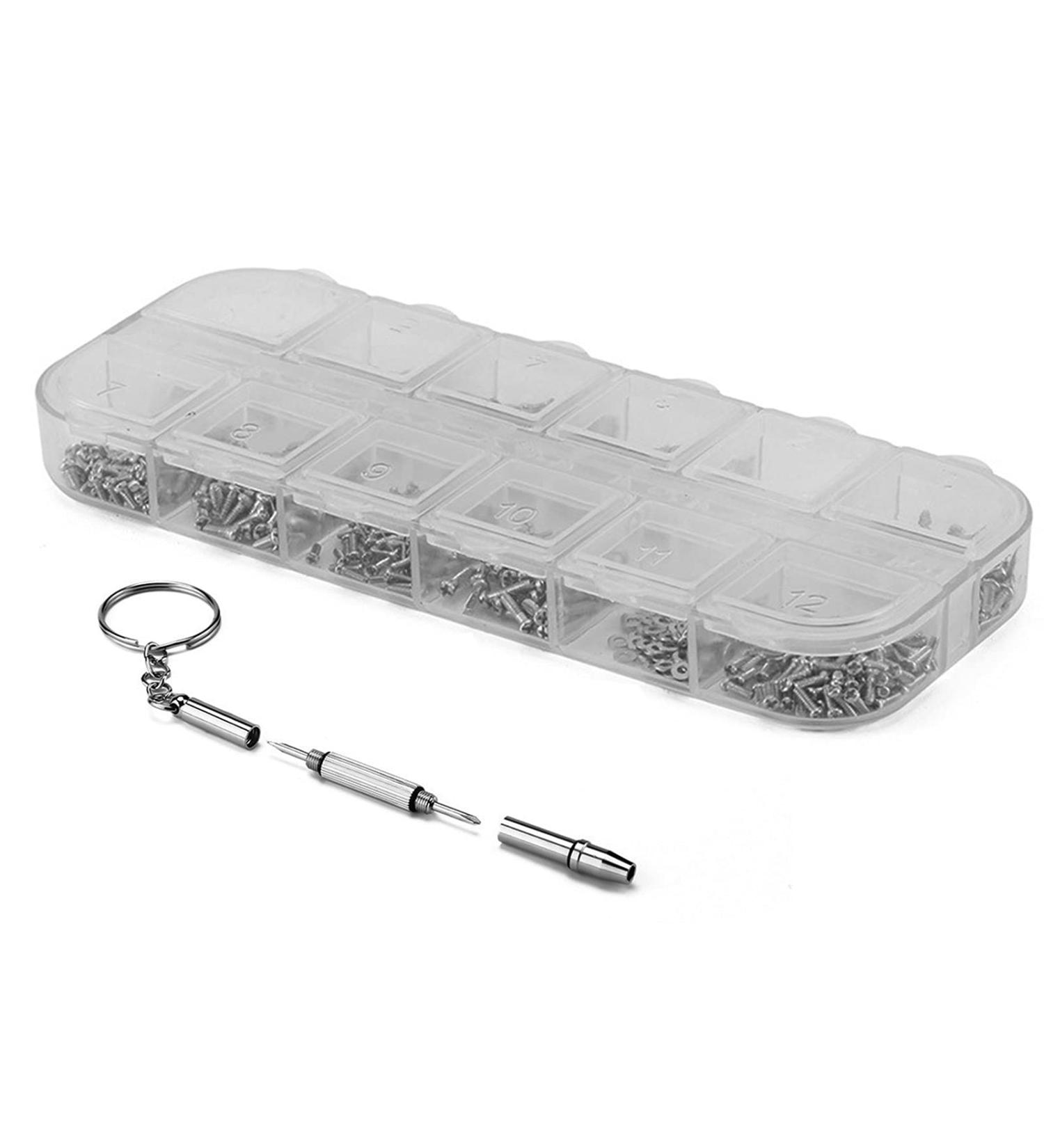 Eyeglass Repair Kit Glasses Repair Kit with Glasses Screwdriver 9 Sizes of Spectacle Repair Screws Kit for Watch and Glasses - Buy Online on GoSupps.com