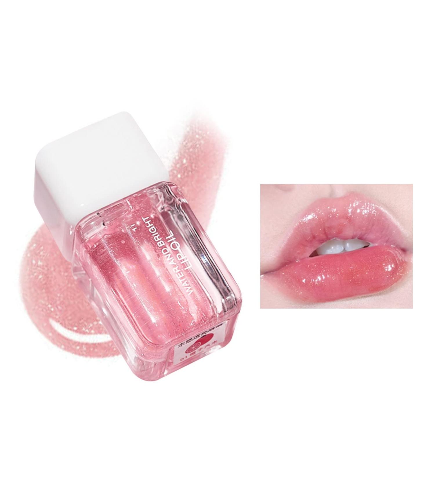 WGUST Hydrating Lip Glow Oil - Nourishing Fruit Extract Plumping Lip Gloss for Dry Lips - Transparent Roll-on Lip Oil Tint - Non-Sticky Primer Lip Tint - 0.10 Fl Oz - Buy Online on GoSupps.com