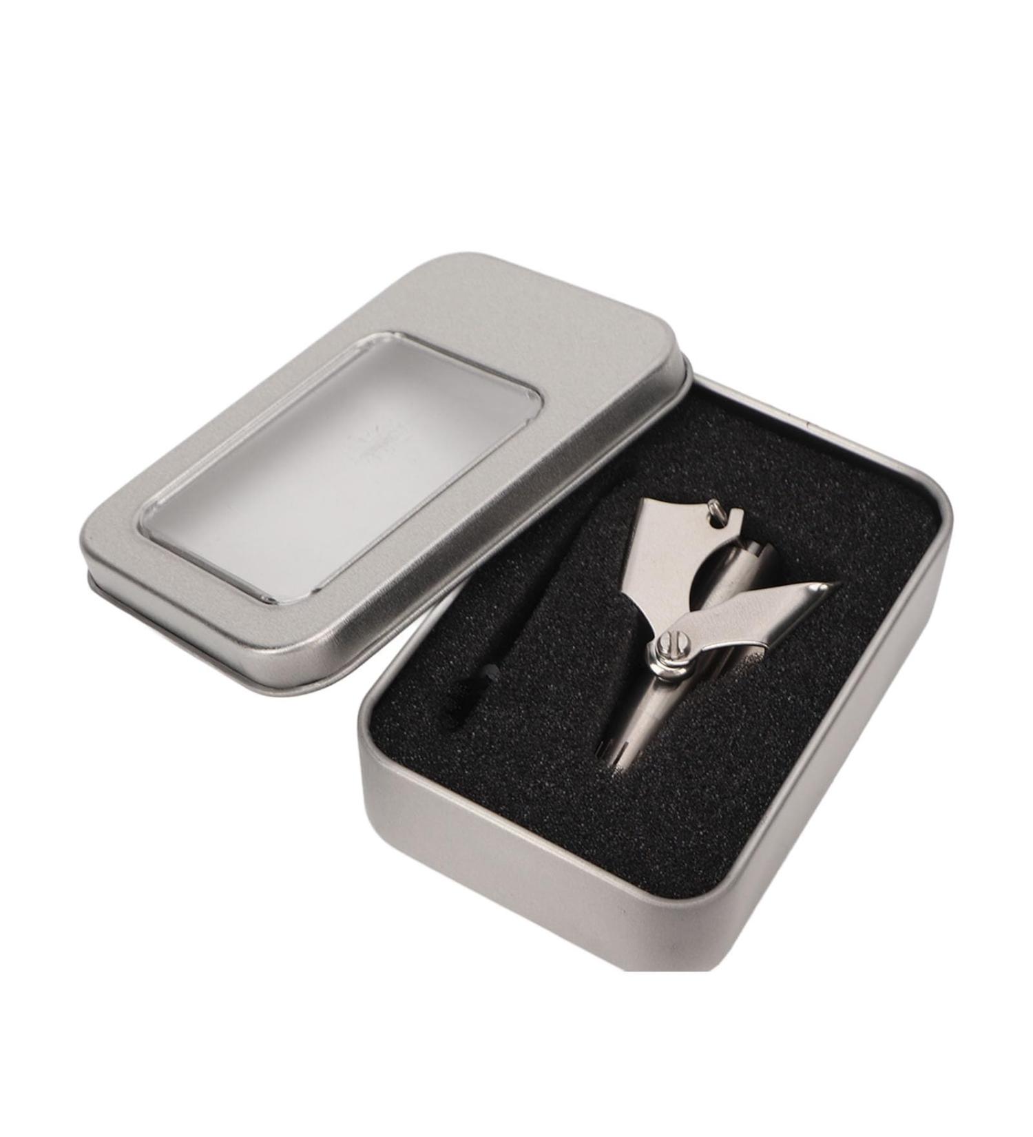 Manual Nose Hair Trimmer - 360 Rotate Stainless Steel for Men | Round Head Nasal Hair Trimmer - Buy Online on GoSupps.com