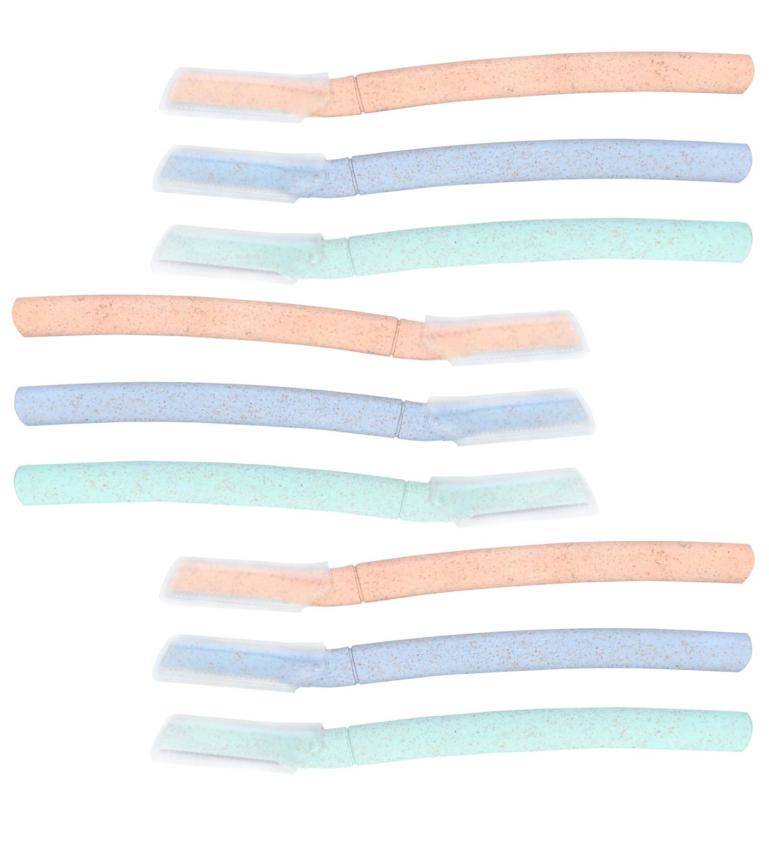 Dedge Eyebrow Razor - Multipurpose Dermaplane Facial Razor for Exfoliation & Eyebrow Shaping | Includes Blade Cover | 9 Pack - Buy Online on GoSupps.com