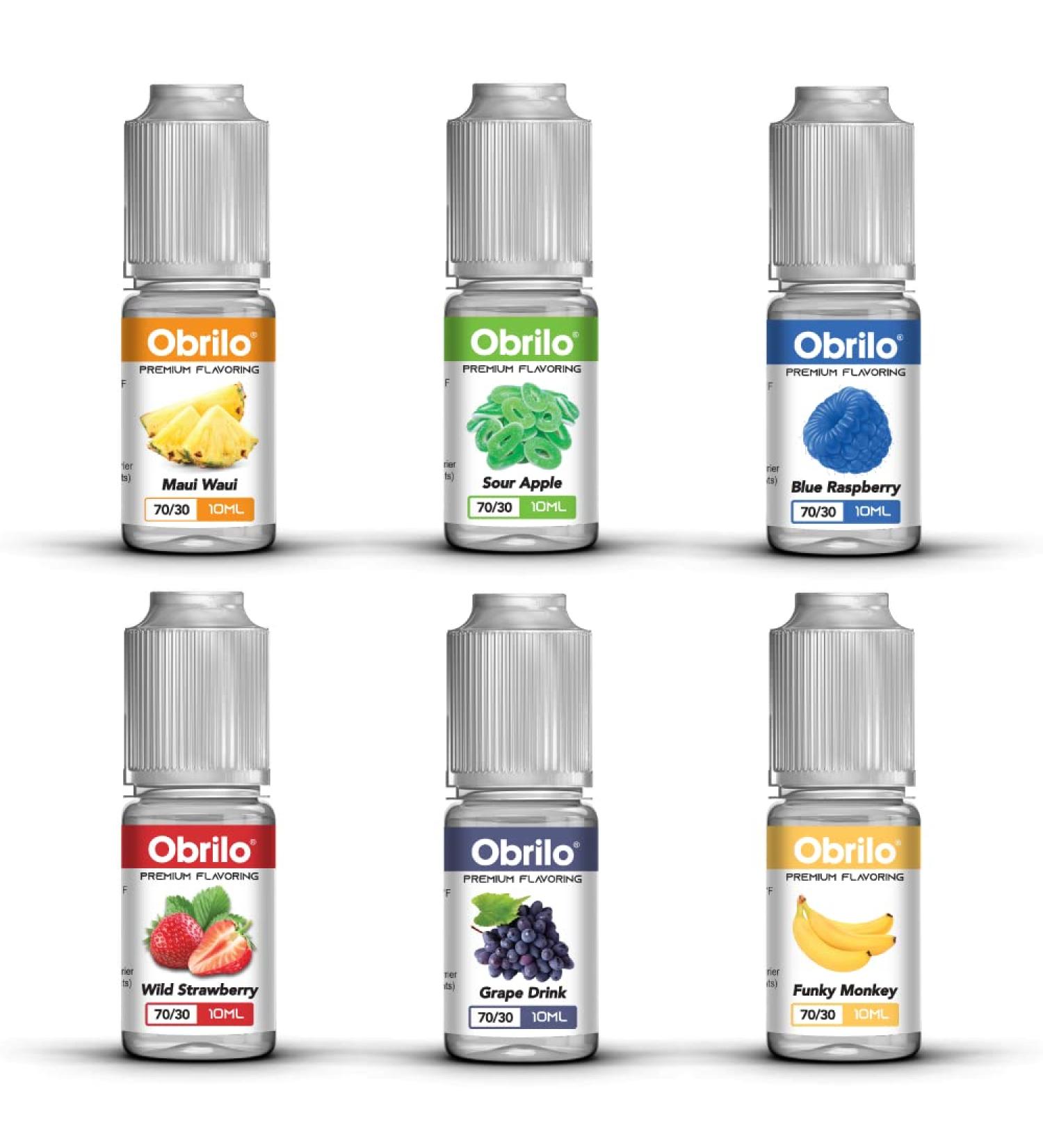 50ml DIY Juice Sampler Pack - 6 Short Fill Bottles for Making Your Own Liquid Juice - Buy Online on GoSupps.com