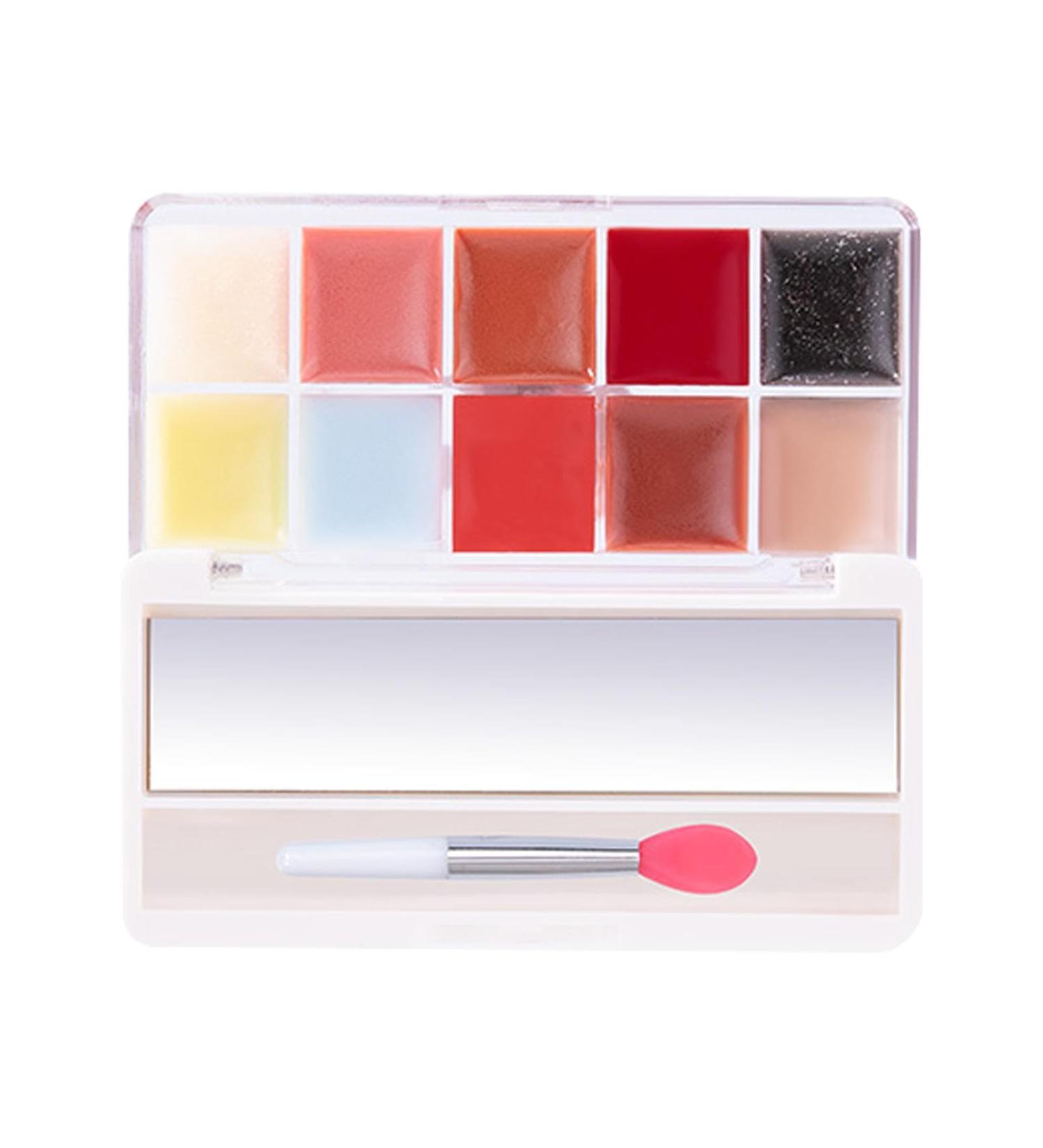  G n rique Lip Gloss Palette 10 Colours Jelly Lip Cream Multi Colour Lip Glosses High-Pigmented Lipstick Set Multi-Color Smooth Lip Glosses and Lipstick Set for Women and Girls Makeup Enthusiasts - Buy Online on GoSupps.com