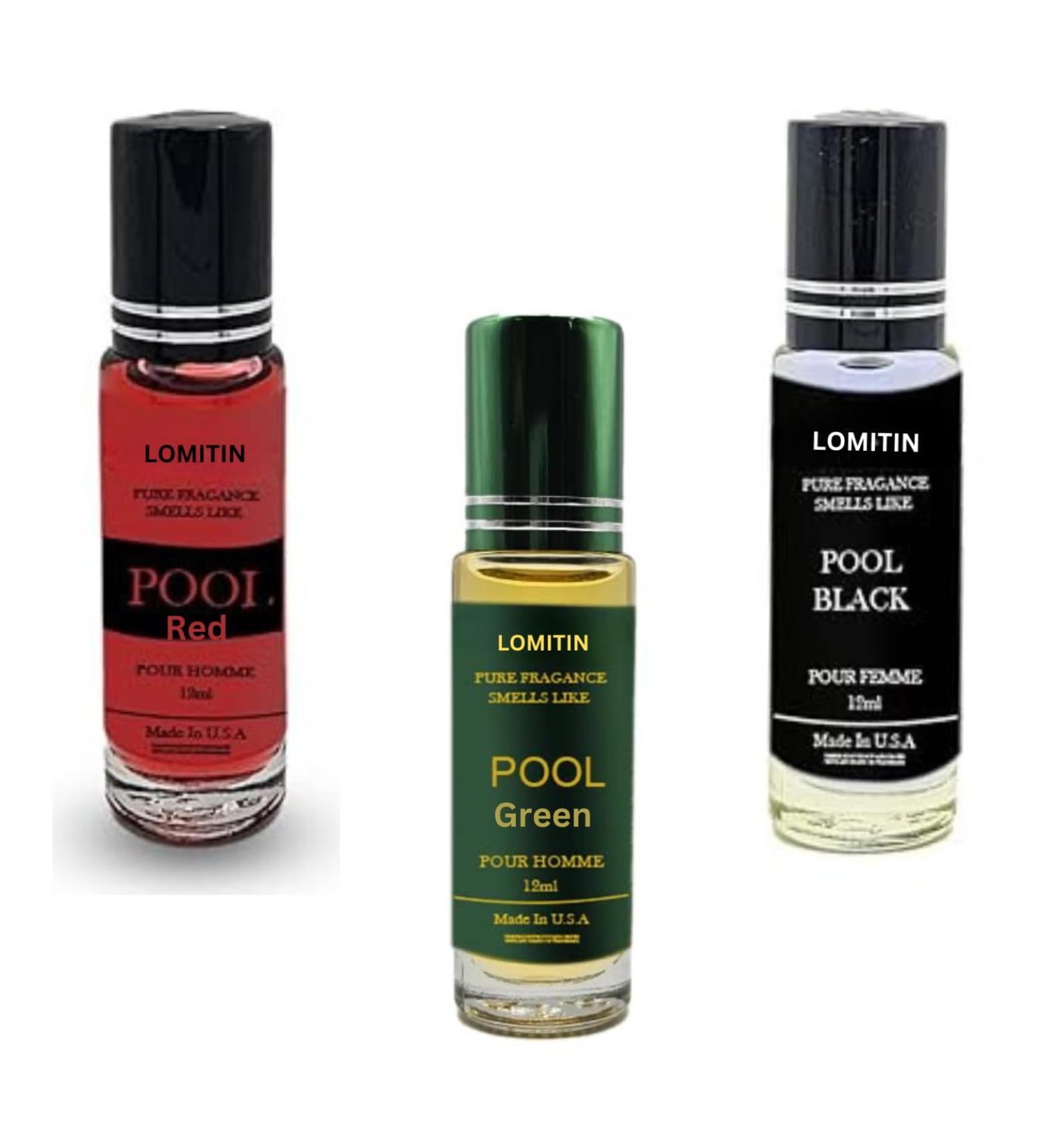 Perfume Oils Pool Red Green Black Cologne Roll On Body Oil for Men (12ml) (Pack of 3) - Buy Online on GoSupps.com