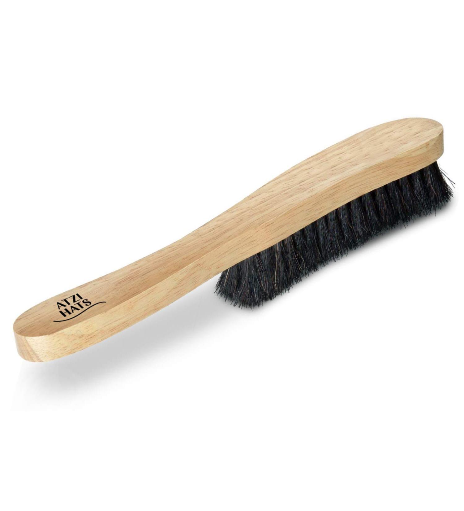 Premium Hat Brush for Felt, Fedora, Baseball Cap & Western Cowboy Hats - 100% Horse Hair Bristles, Beech Wood Handle for Clothes, Furniture, Pet Hair Cleaning Kit | Beige - Buy Online on GoSupps.com