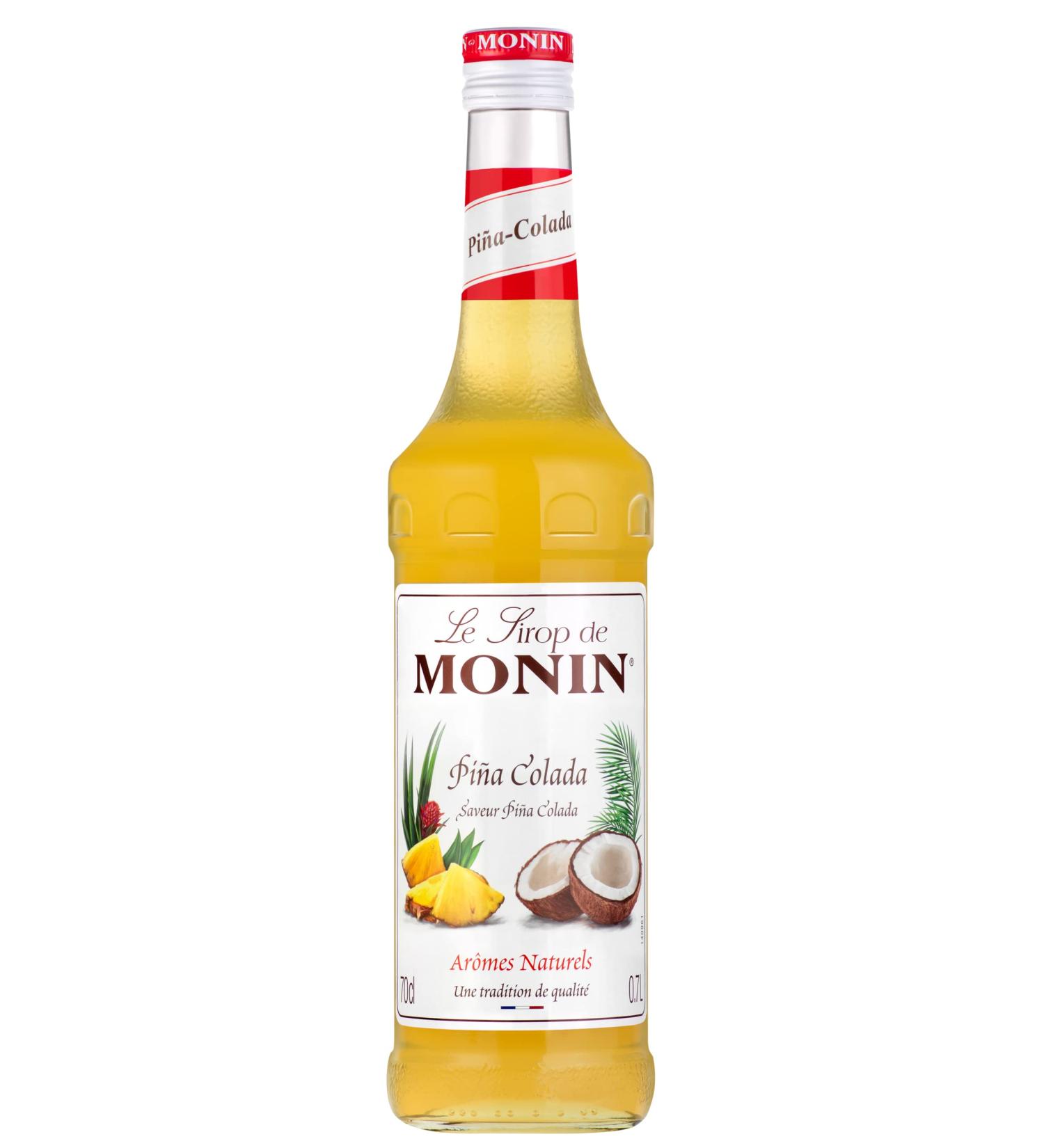 MONIN Premium Pina Colada Syrup 700ml - Vegan-Friendly, Allergen-Free, 100% Natural Flavours - Ideal for Cocktails, Mocktails, Pi a Coladas - Pack of 1 - Buy Online on GoSupps.com