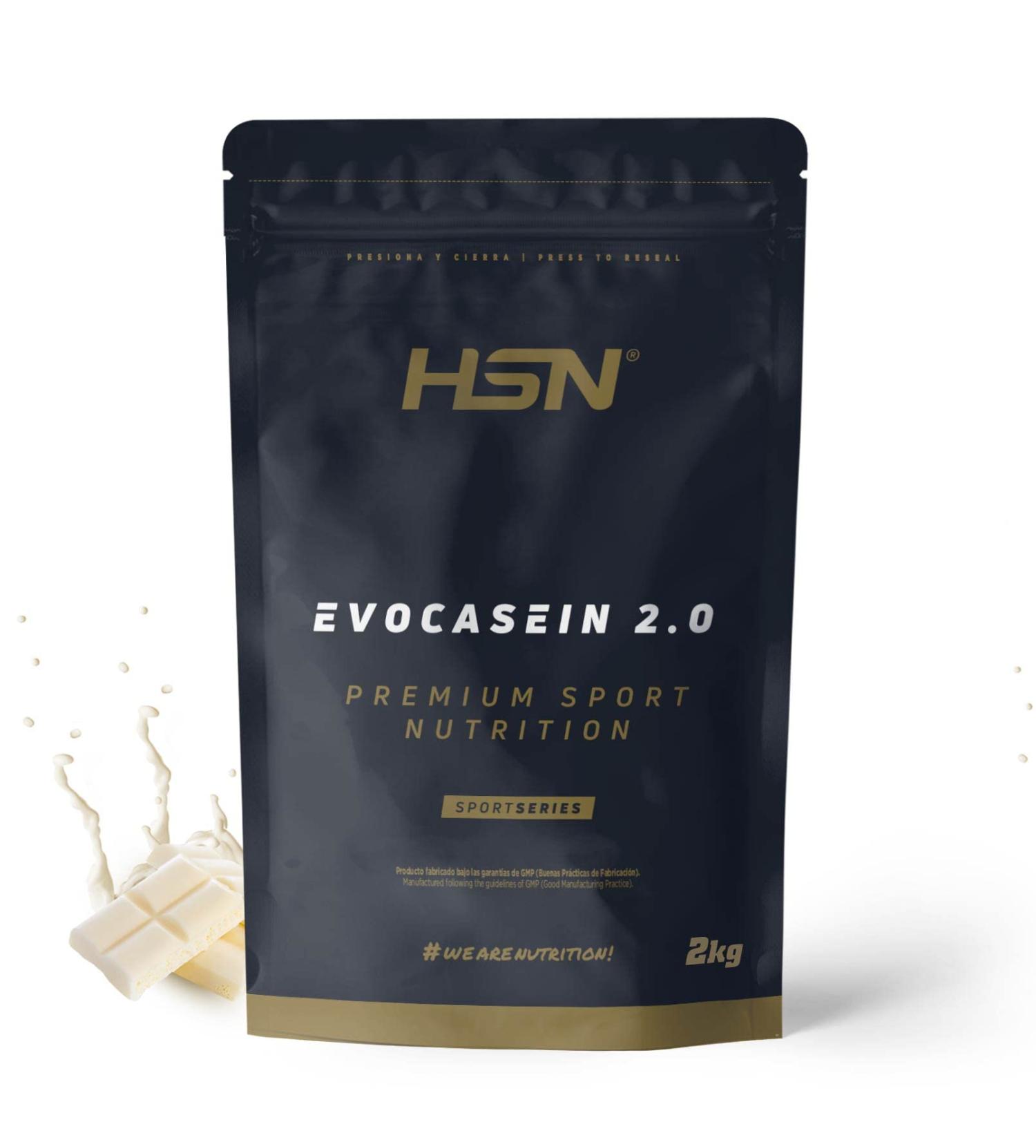 HSN HSN Micellar Casein Evocasein 2.0 | White Chocolate Flavor 2 kg 67 Servings per Container Slow-Digit Protein - Buy Online on GoSupps.com