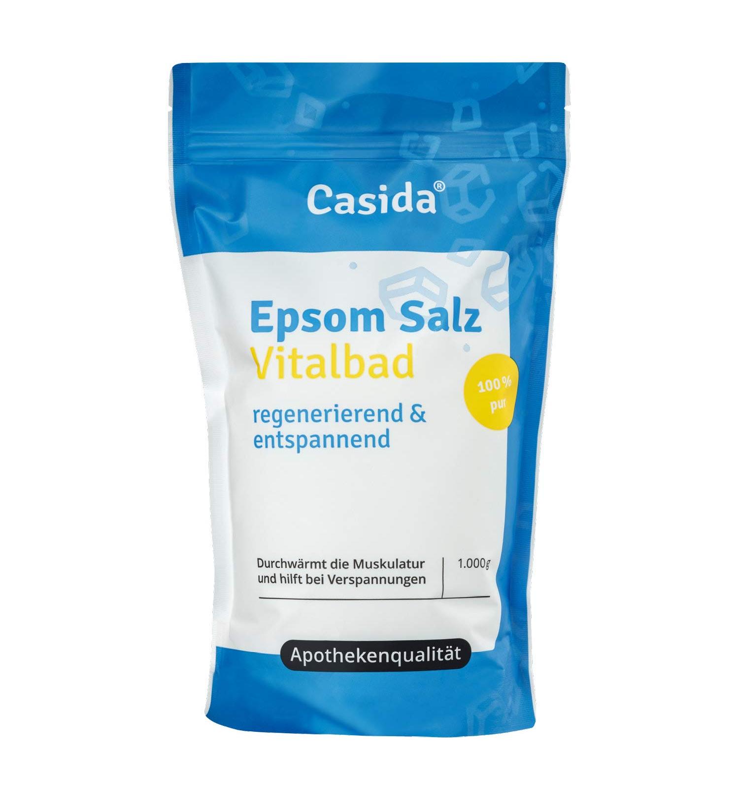 Epsom Salt Vitalbad 1 kg - Premium Bath Soak for Relaxation & Wellness | International Shipping Available - Buy Online on GoSupps.com