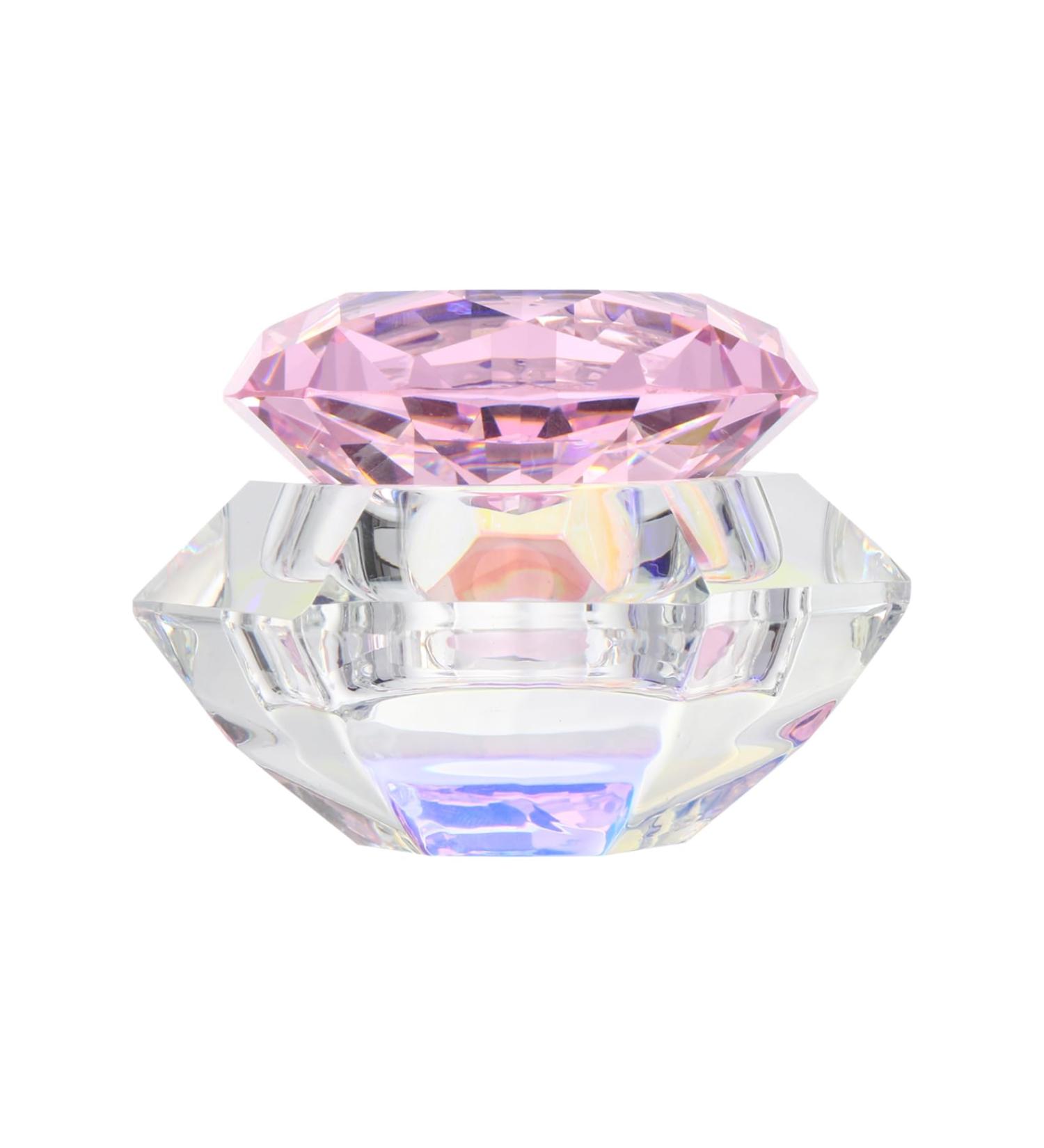 POPETPOP 2 Pcs Nail Art Crystal Cup Glass Dapping Dish Nail Liquid Cup Nail Powder Holder Mini Shot Glass with Lid Crystal Nail Art Cups with Lids With Cover Washing up Crystal Art Glass 7.5x6cmx2pcs Pinkx2pcs - Buy Online on GoSupps.com