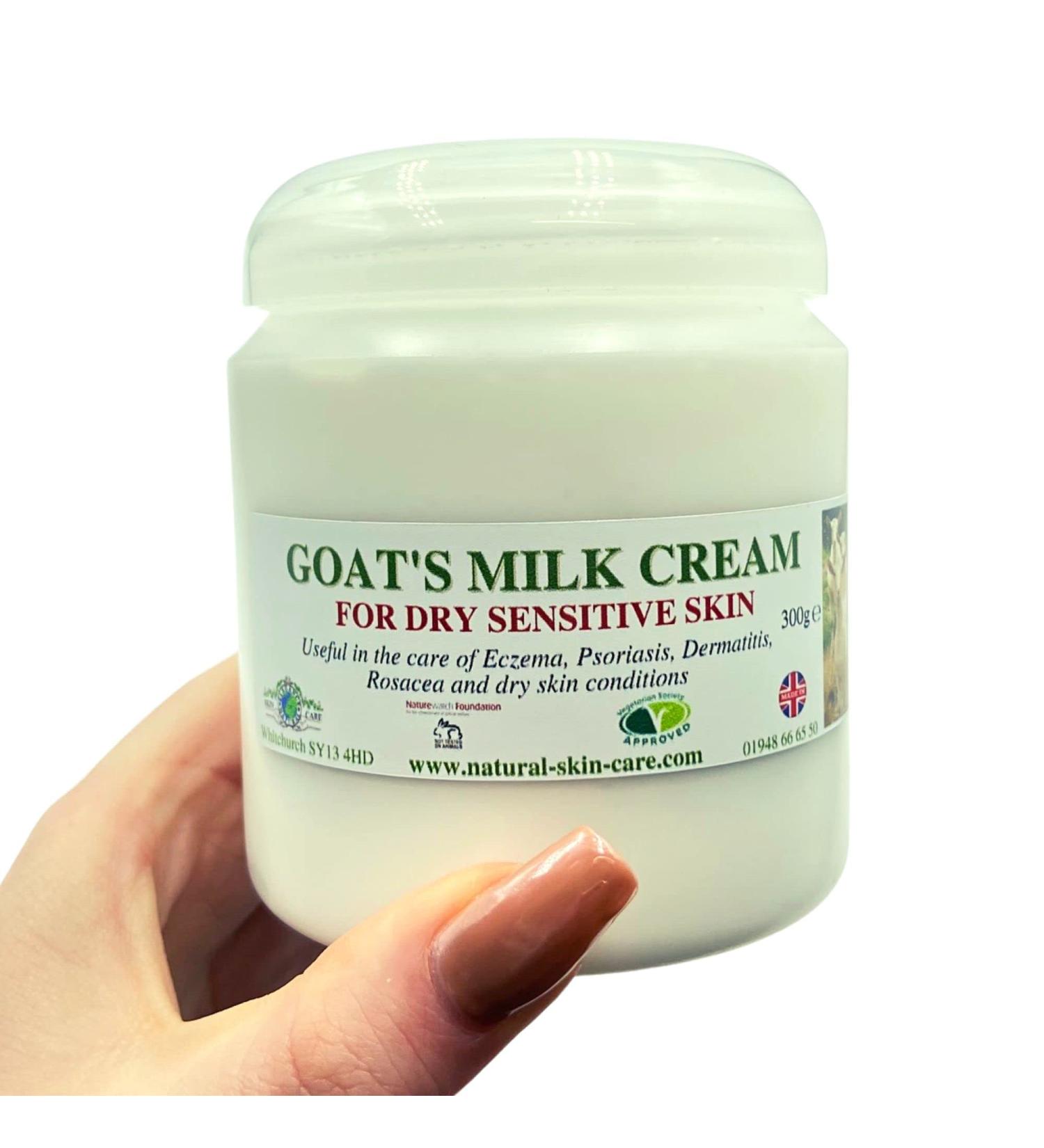 Goats Milk Moisturising Cream 300g by Elegance Natural Skin Care. Formulated for dry sensitive skin. MULTI AWARD WINNING. - Buy Online on GoSupps.com