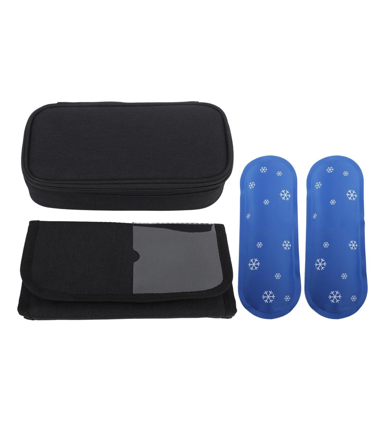 Insulin Cooler Bag with Zipper Insulin Cooling Carrying Pouch for Indoor Outdoor 8.27 x 4.33 (Type B) - Buy Online on GoSupps.com