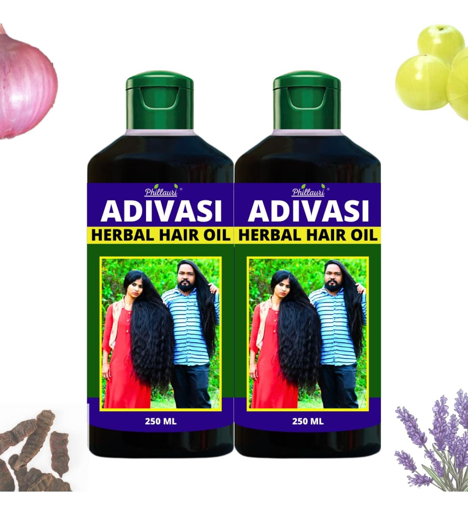 Buy Adivasi Ayurvedic Herbal Hair Oil - Pure Ayurvedic Herbs for Healthy Hair | International Shipping - Buy Online on GoSupps.com