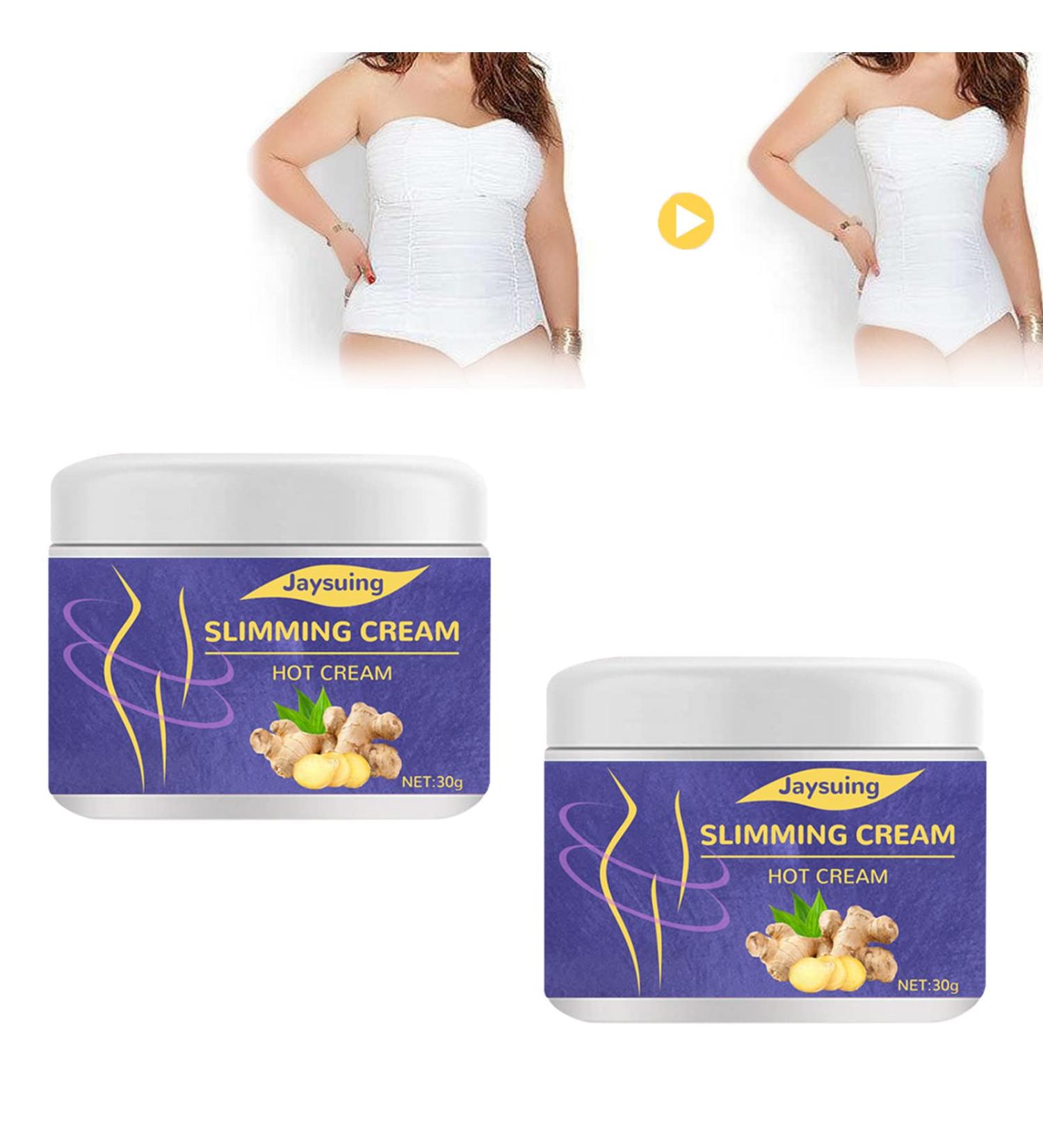 HZXY 2Pcs Slimming Hot Cream Weight Loss Cellulite Cream Anti-Cellulite Slim Massage Cream for Belly Waist and Thighs Burn Cream That Burns Fat & Moisturizing Firming - Buy Online on GoSupps.com