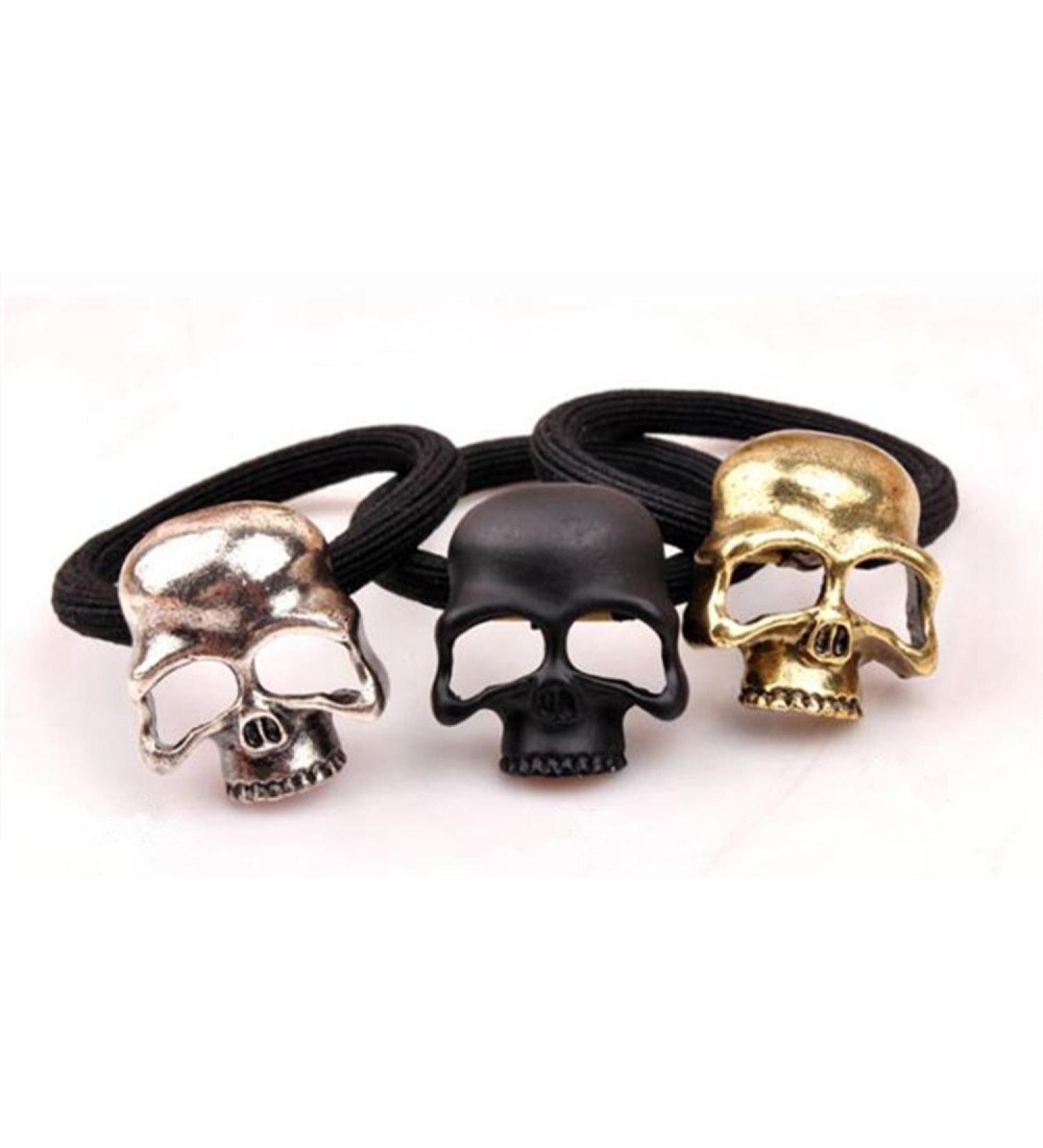 cuhair(tm) 3pcs skull design women girls kids ponytail holder hair tie hair rope hairband hair accessories