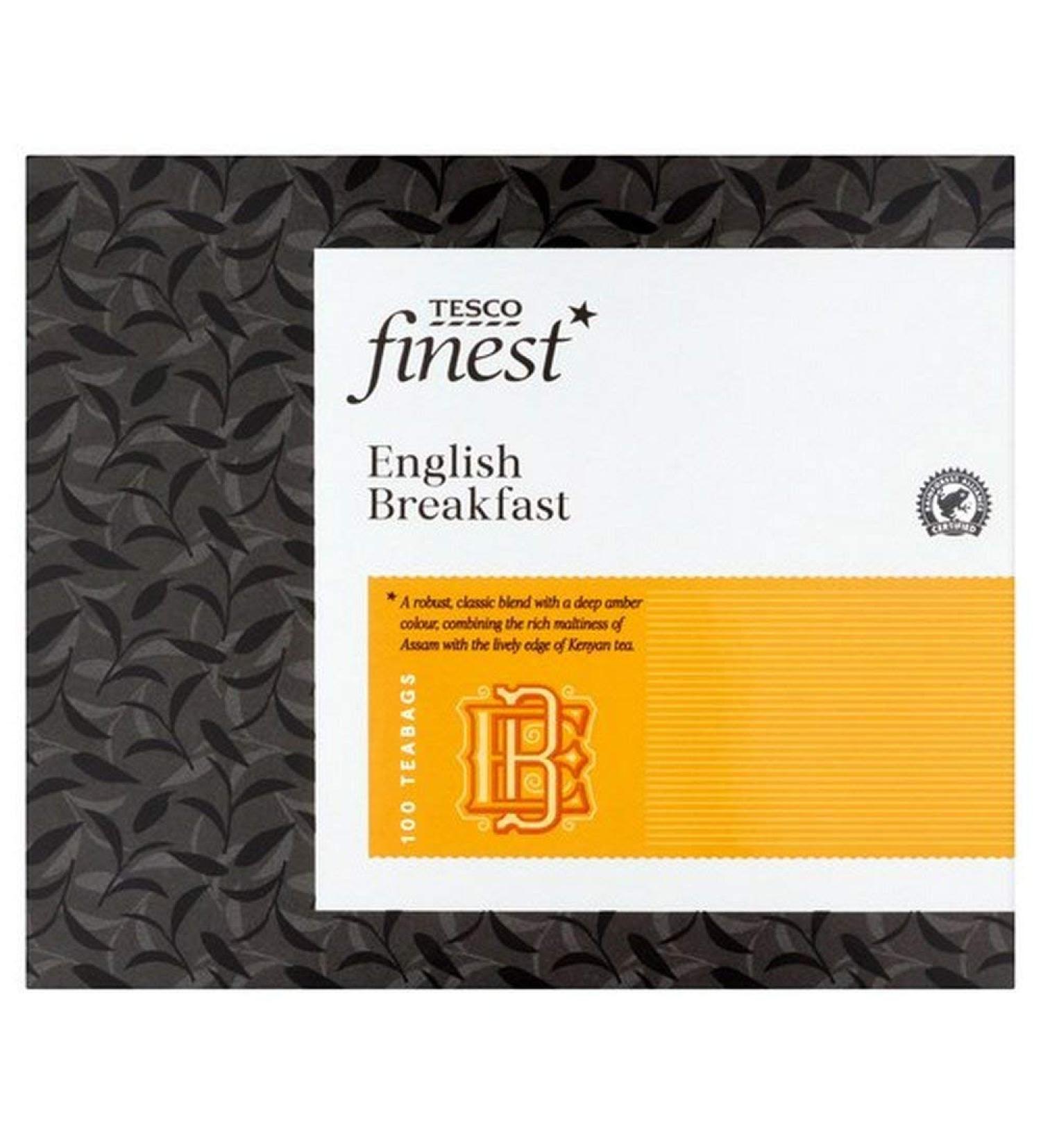 TESCO FINEST Tesco Finest English Breakfast Tea Lot de 100 sachets de th 250 g