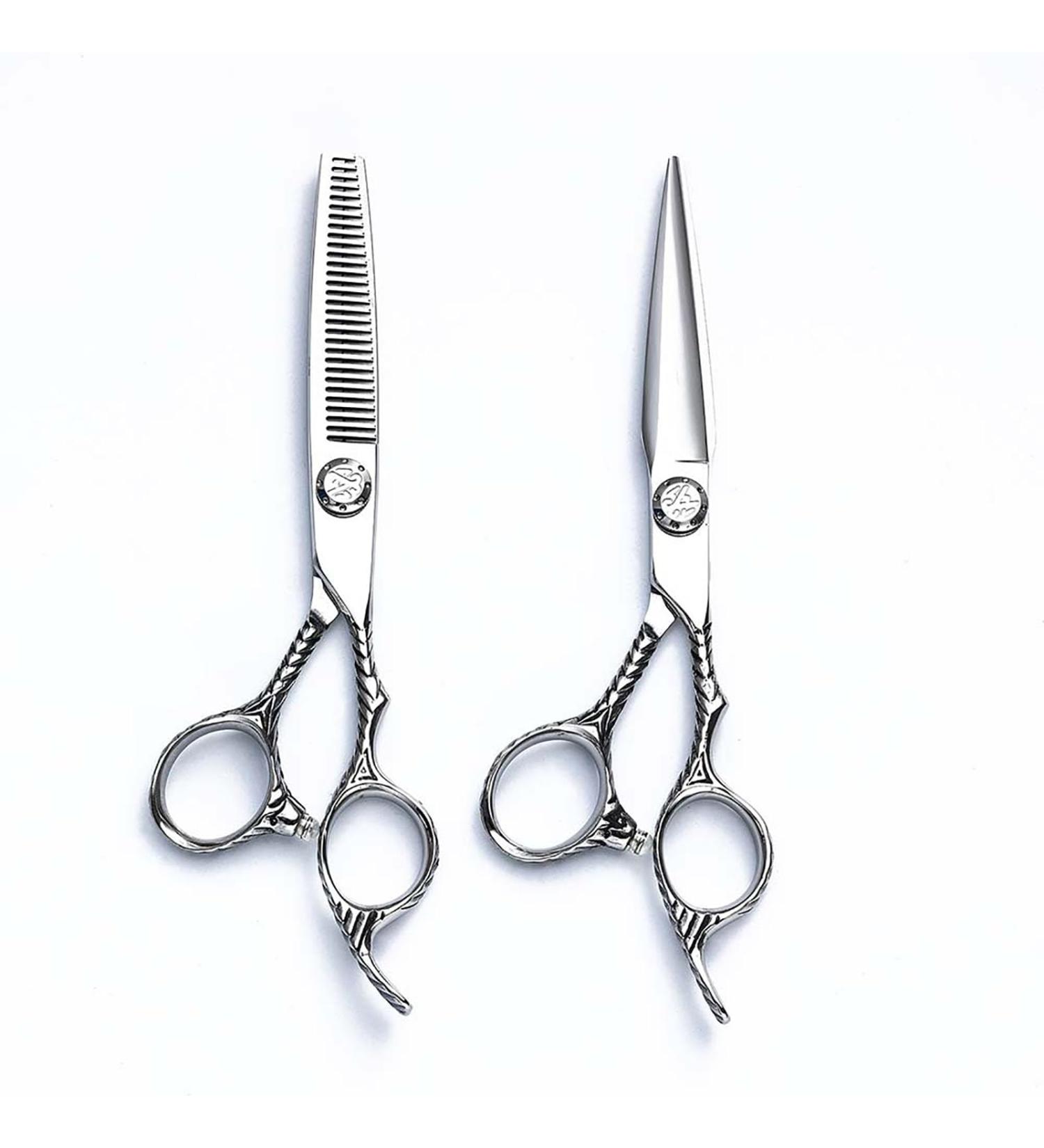 Hair Cutting Shears 6 Inch 440C Stainless Steel Professional Left Hand Salon Barber Scissor Hair Scissors Hairdressing Cutting Thinning Gift - Buy Online on GoSupps.com