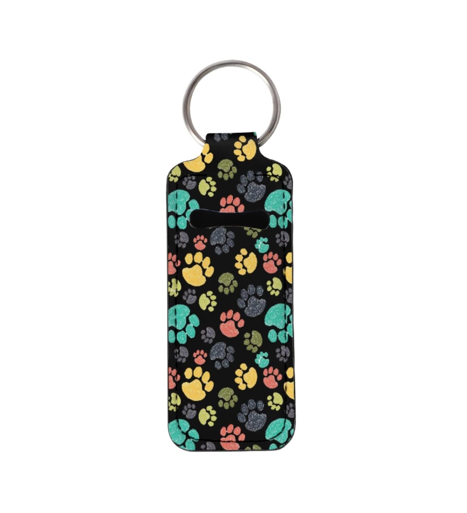 Lip balm keychain for women and girls colorful dog paws. - Buy Online on GoSupps.com