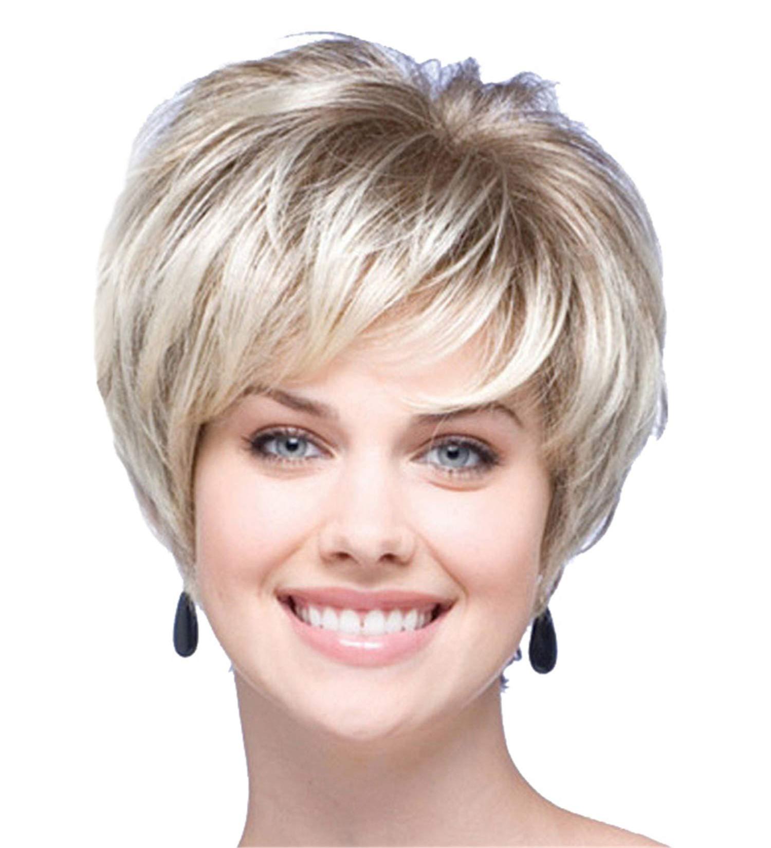 Shop GENISCATION Yes Women's Curly Blonde & Gray Real Hair Wigs - International Shipping Available - Buy Online on GoSupps.com